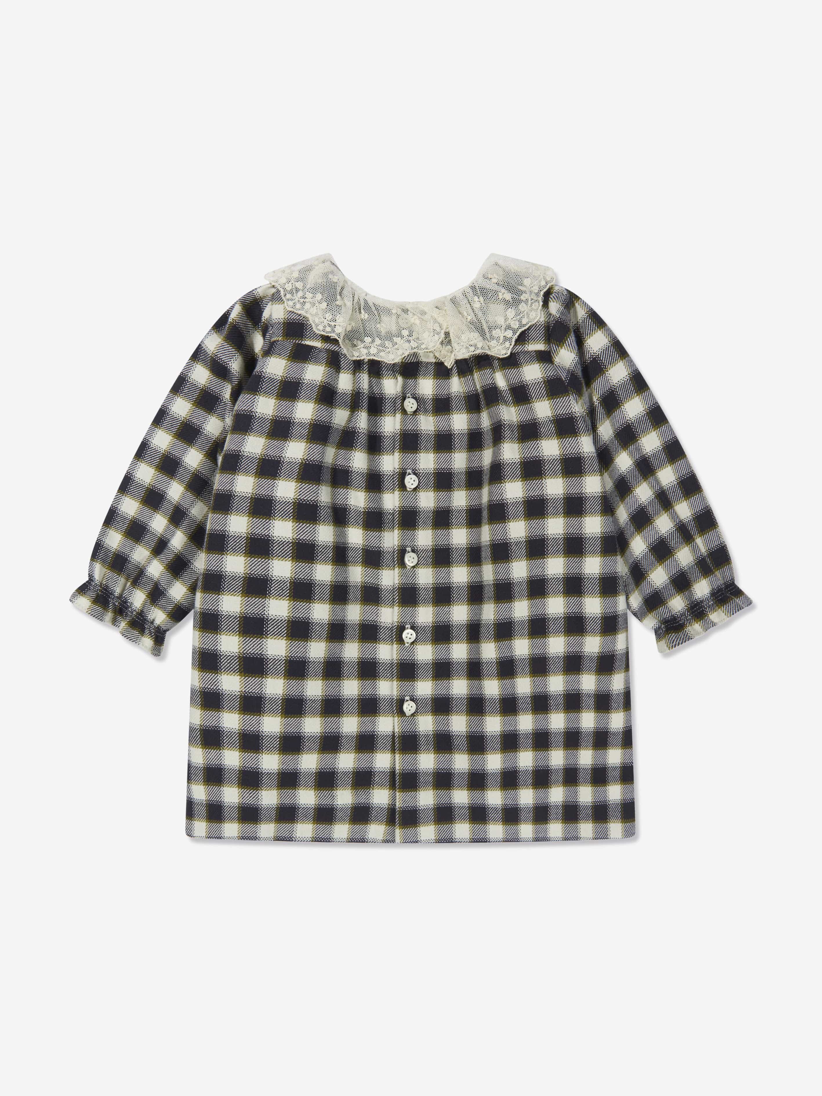 Bonpoint Baby Girls Checked Magnolia Dress