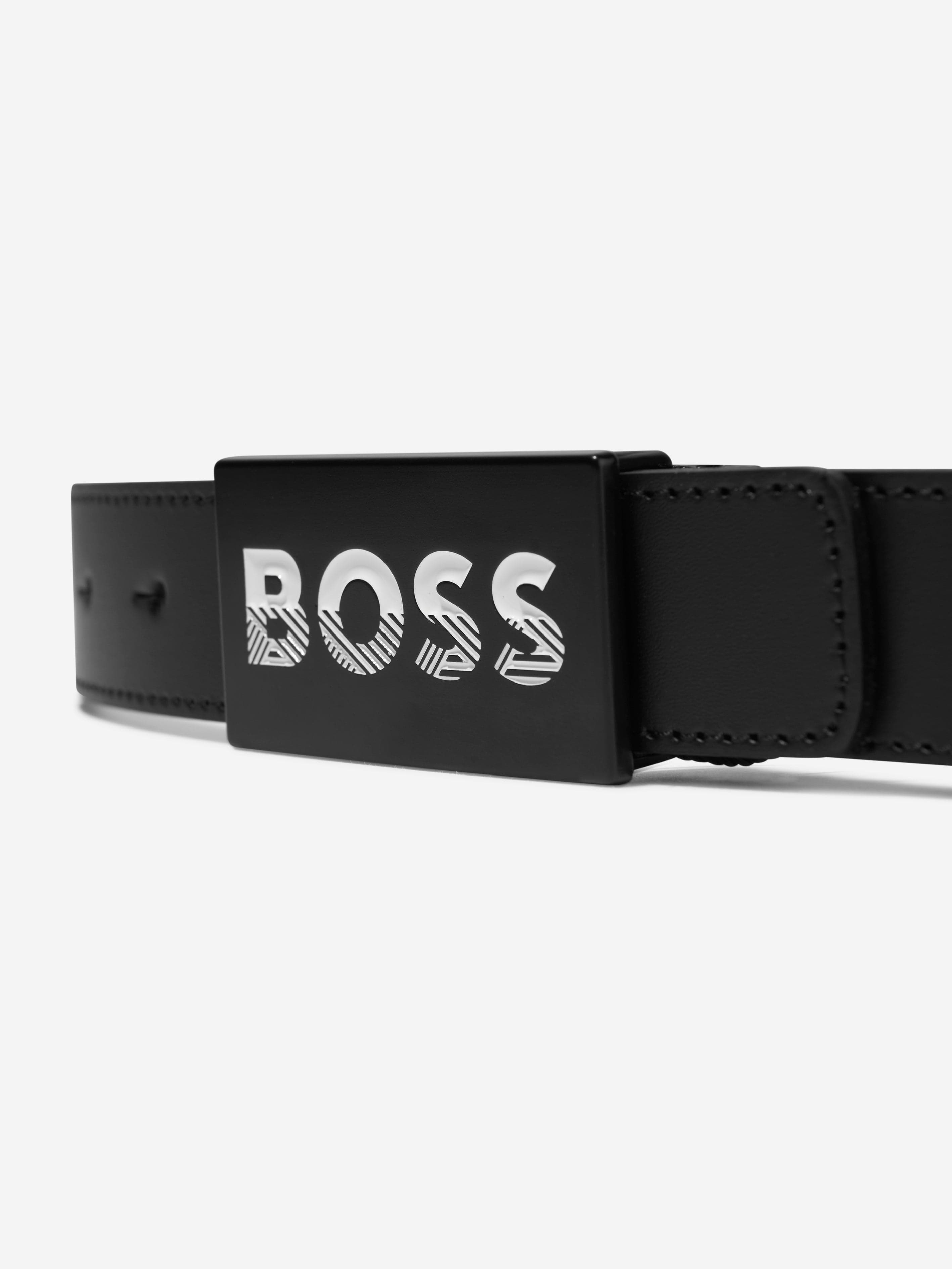 BOSS Boys Leather Belt