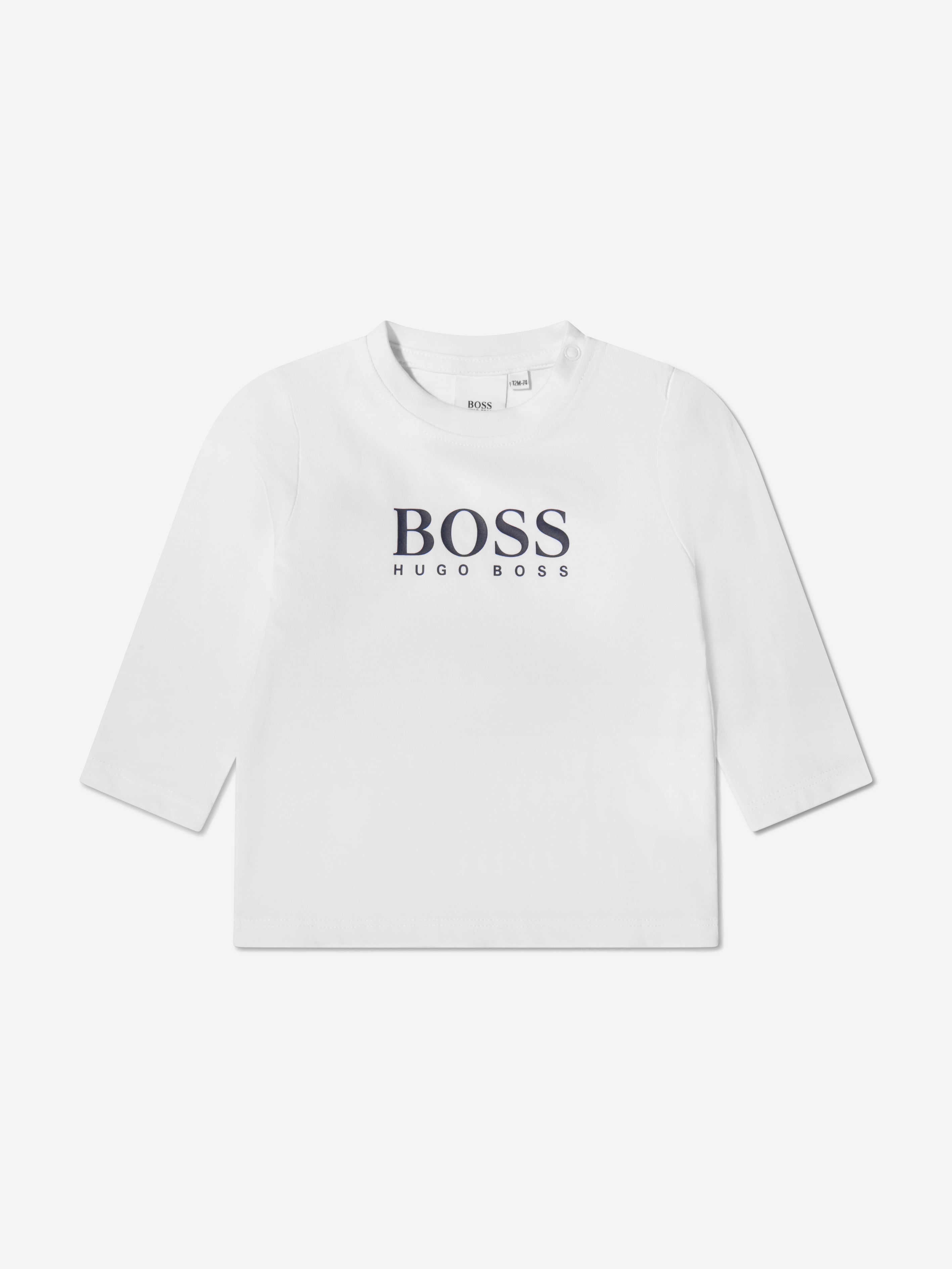 BOSS Baby Boys Long Sleeve Logo T-Shirt