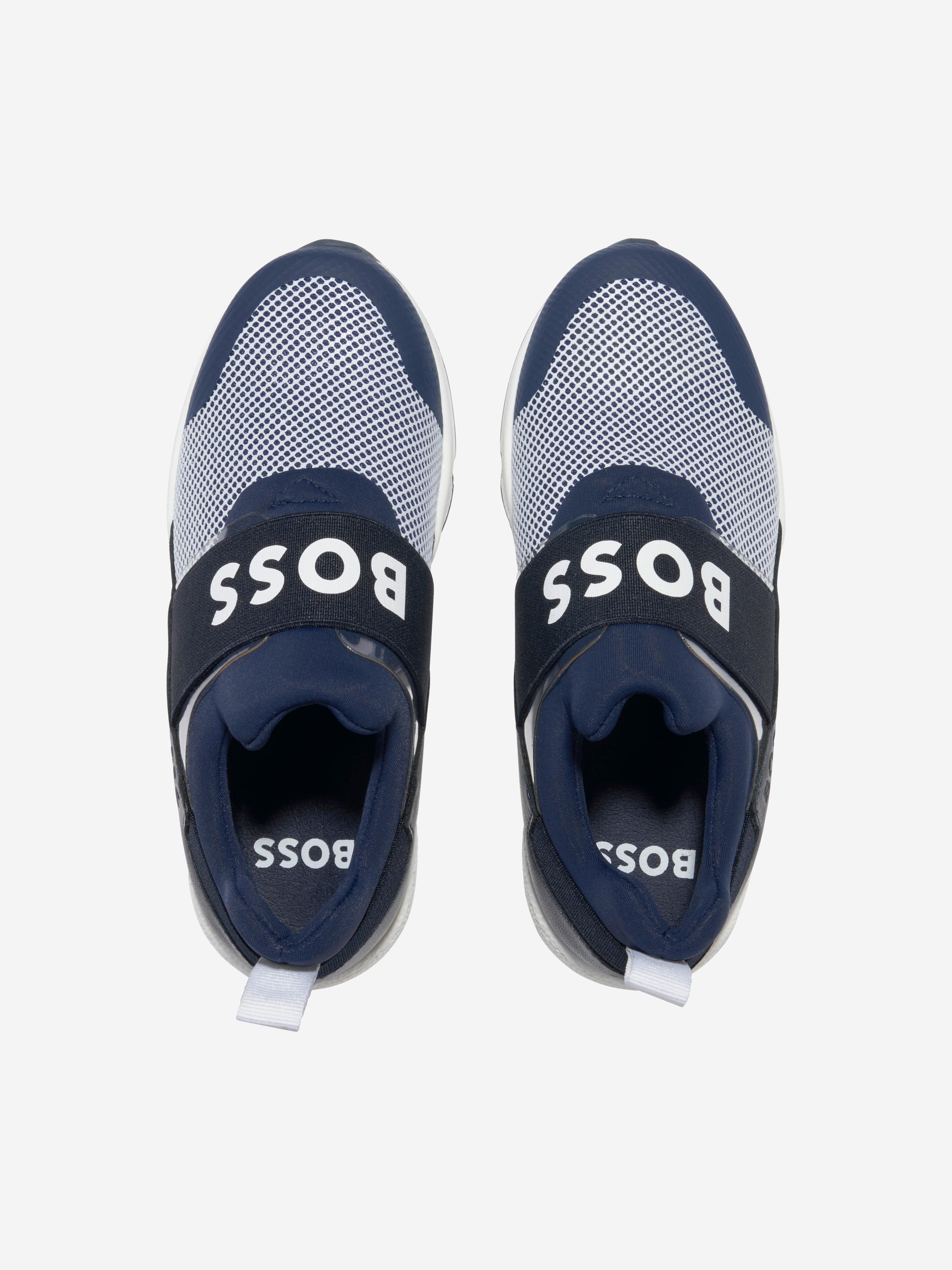 BOSS Boys Branded Slip On Trainers