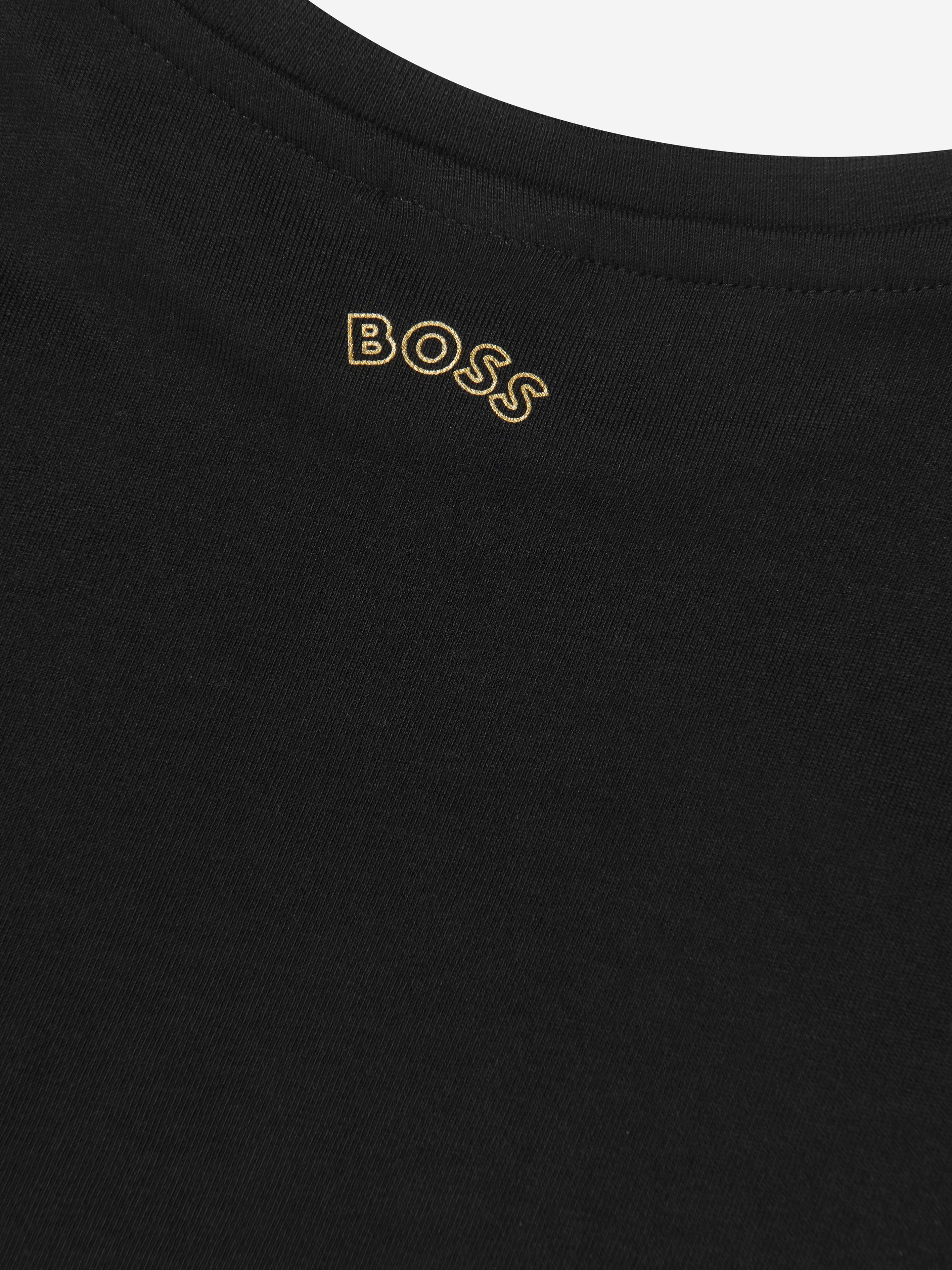 BOSS Boys Long Sleeve Logo T-Shirt