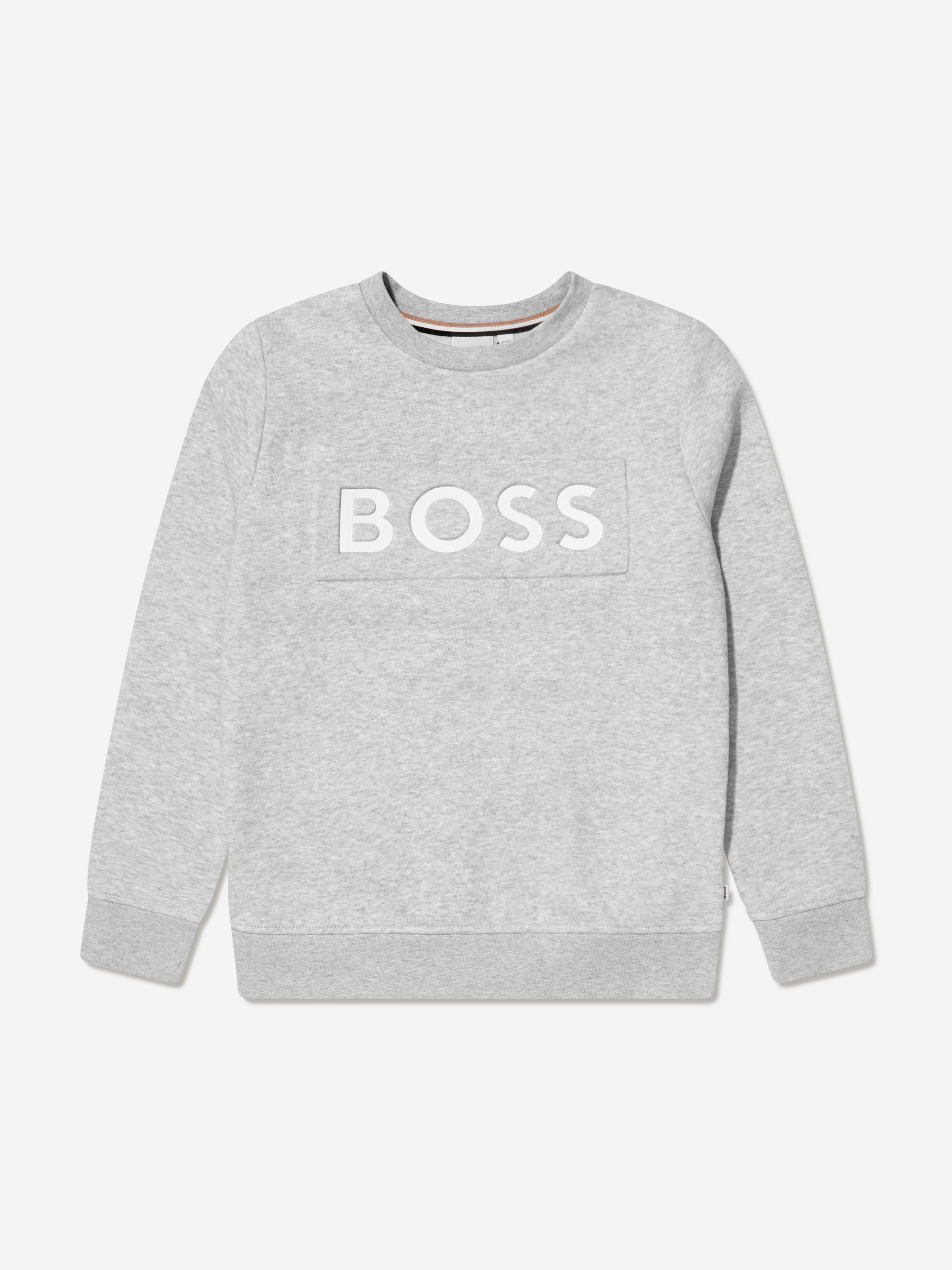 BOSS Boys Logo Print Sweatshirt