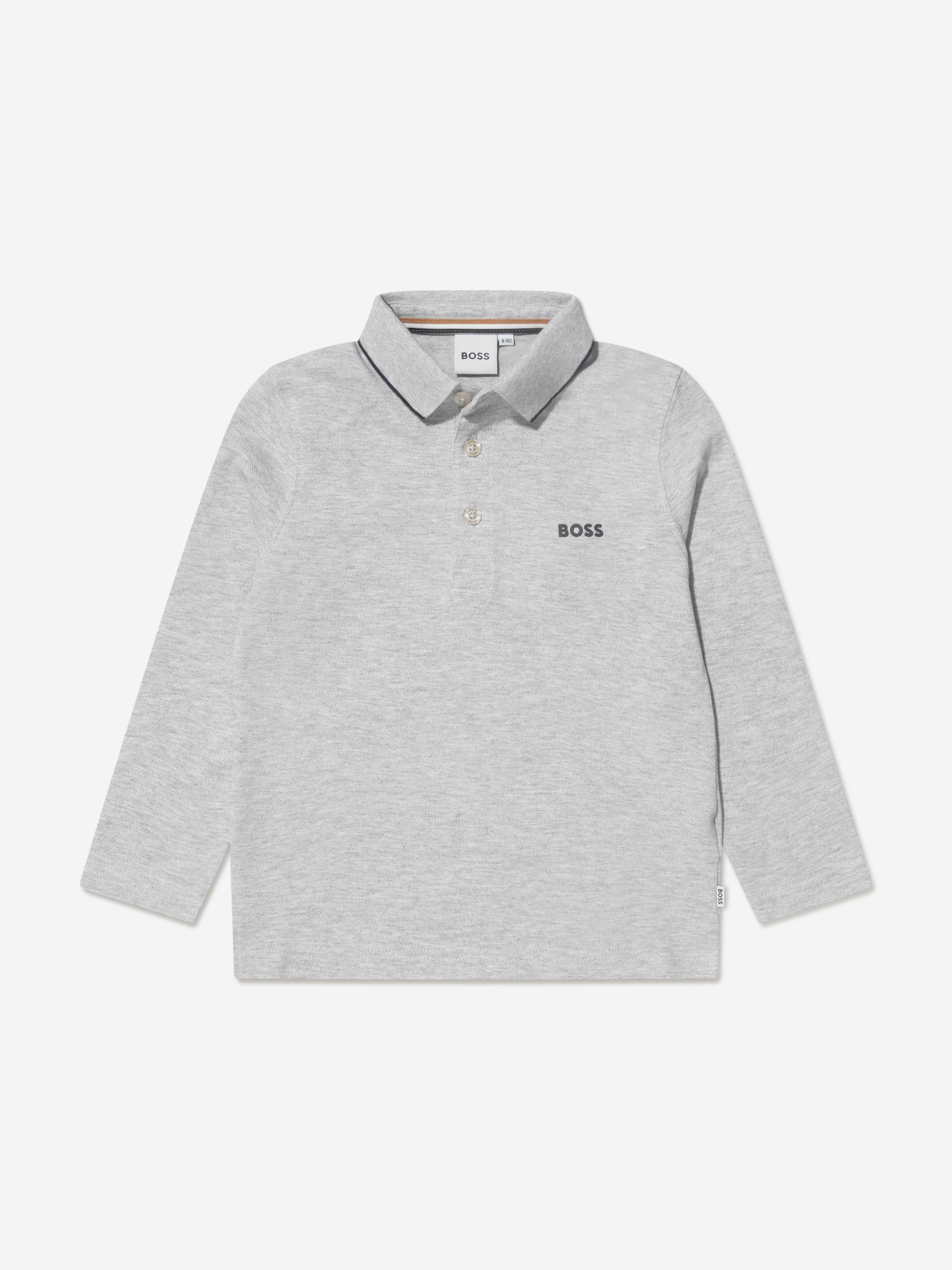 BOSS Boys Long Sleeve Polo Shirt