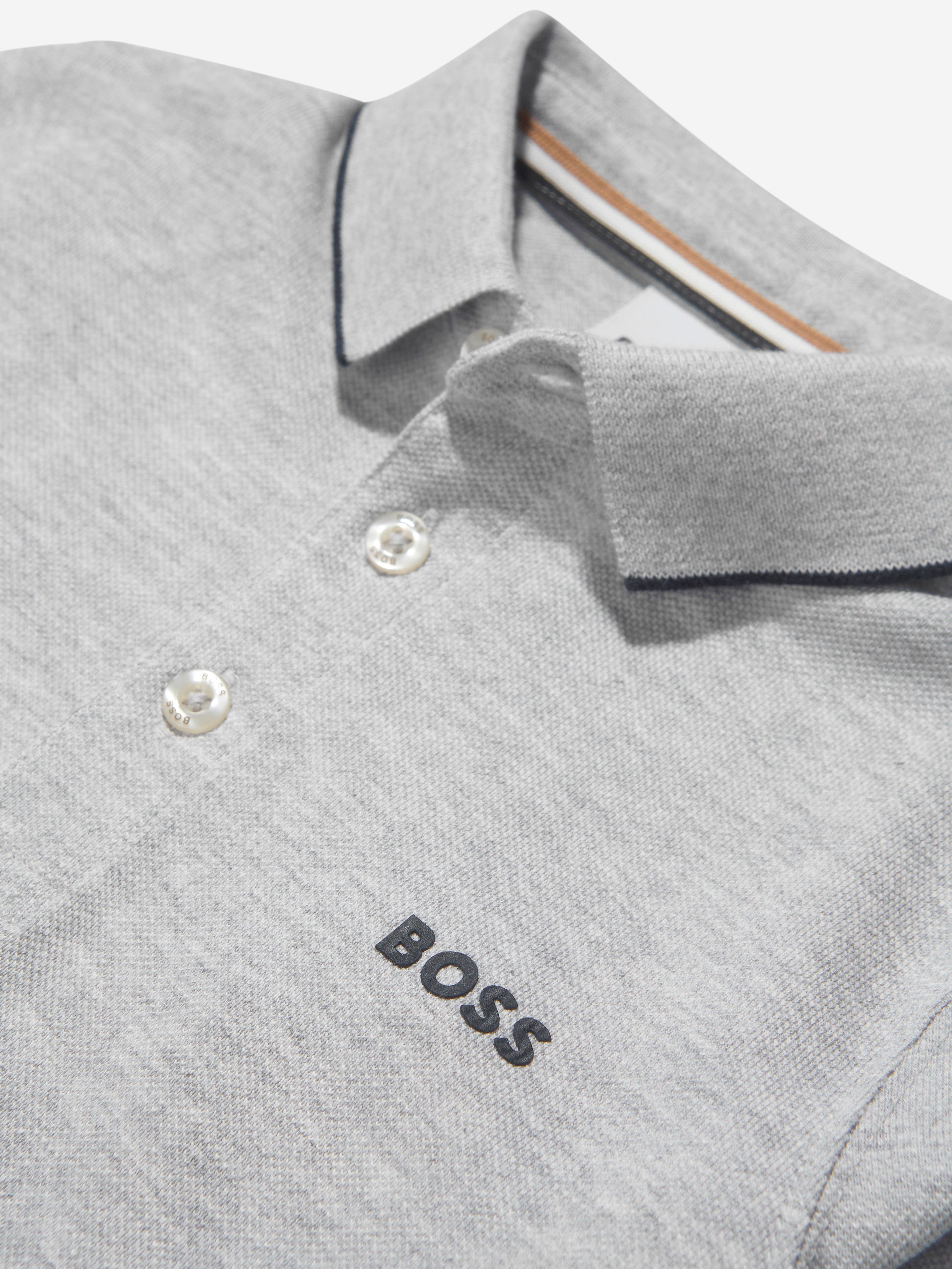 BOSS Boys Long Sleeve Polo Shirt