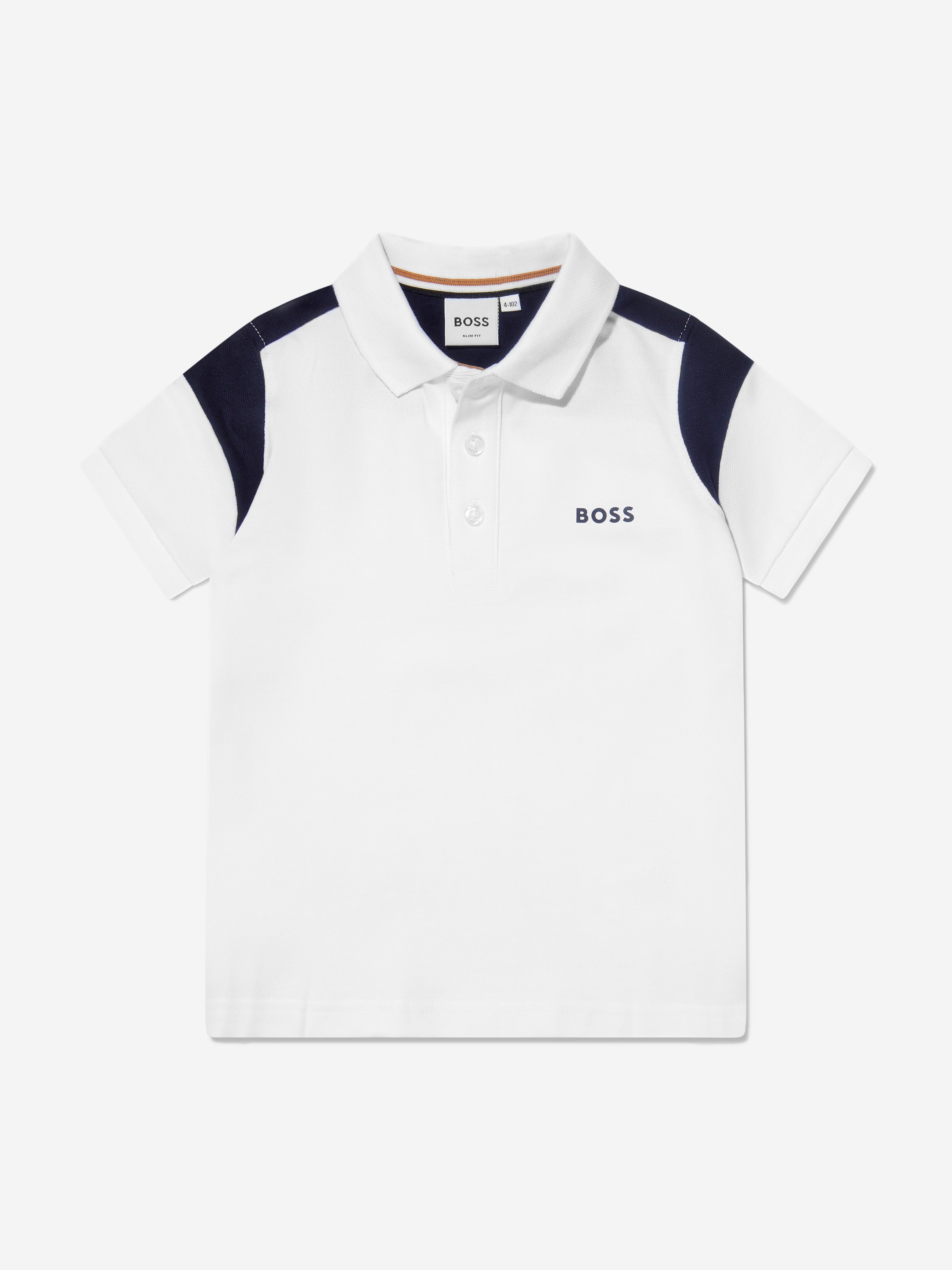 BOSS Boys Logo Collar Polo Shirt