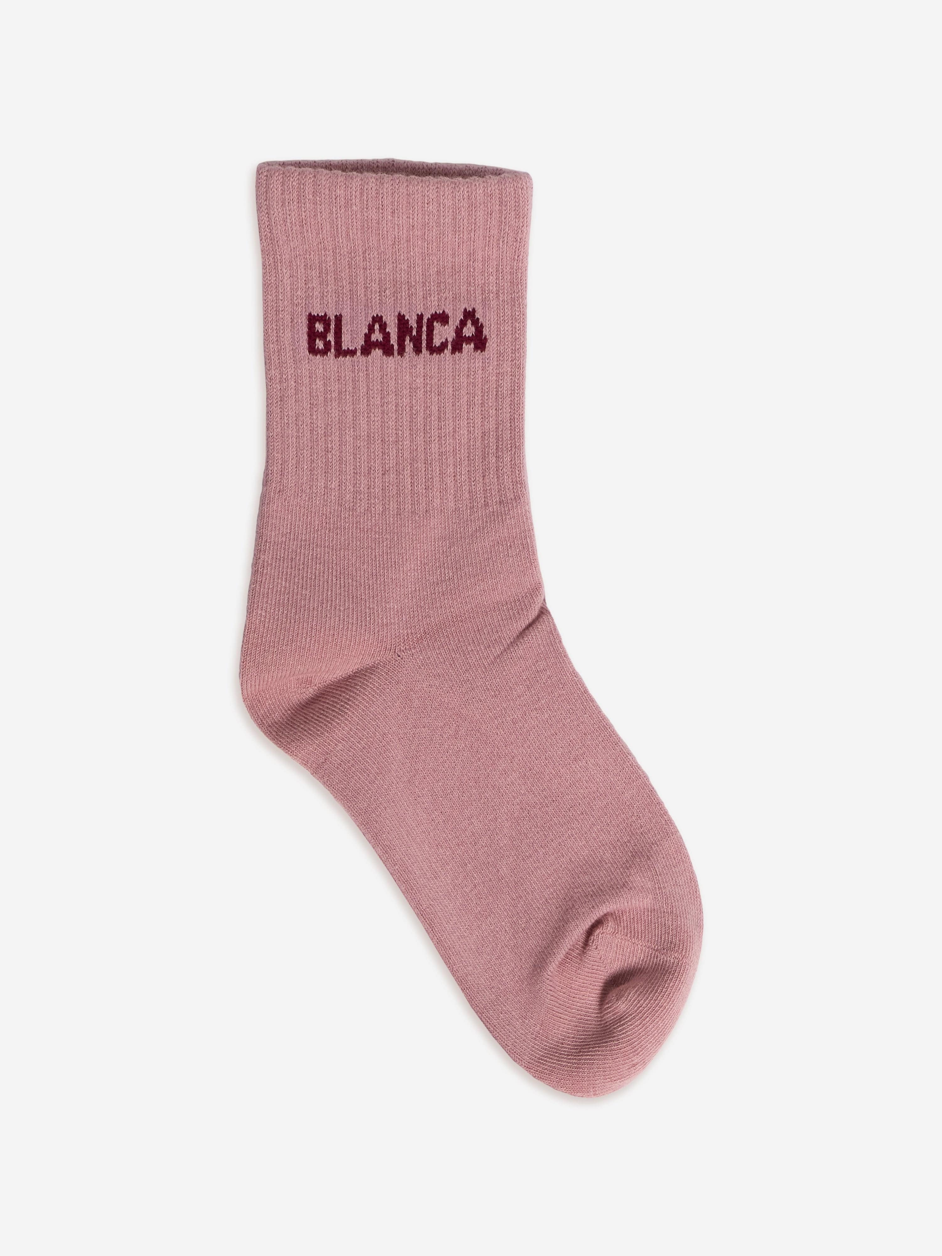 Blanca Sport Girls Logo Socks in Pink