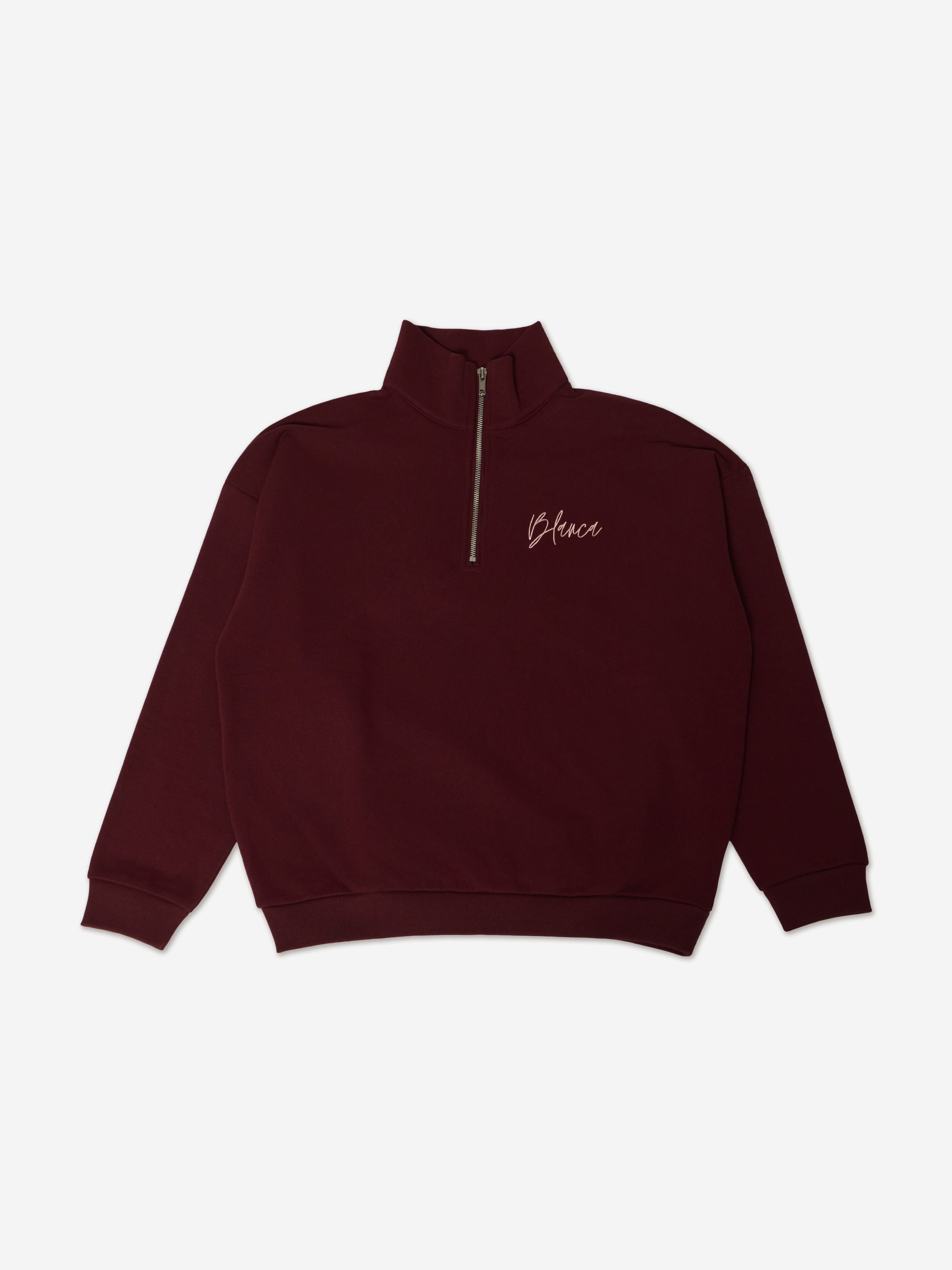 Blanca Sport Girls Oversized Funnel Zip Hoodie in Red