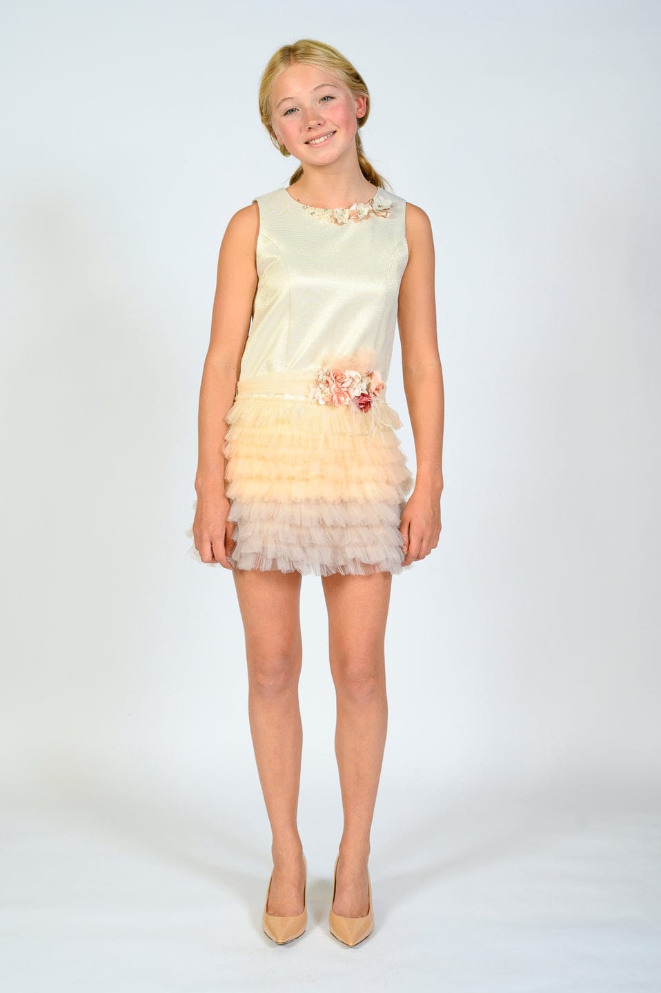 Champagne Euclid Dress