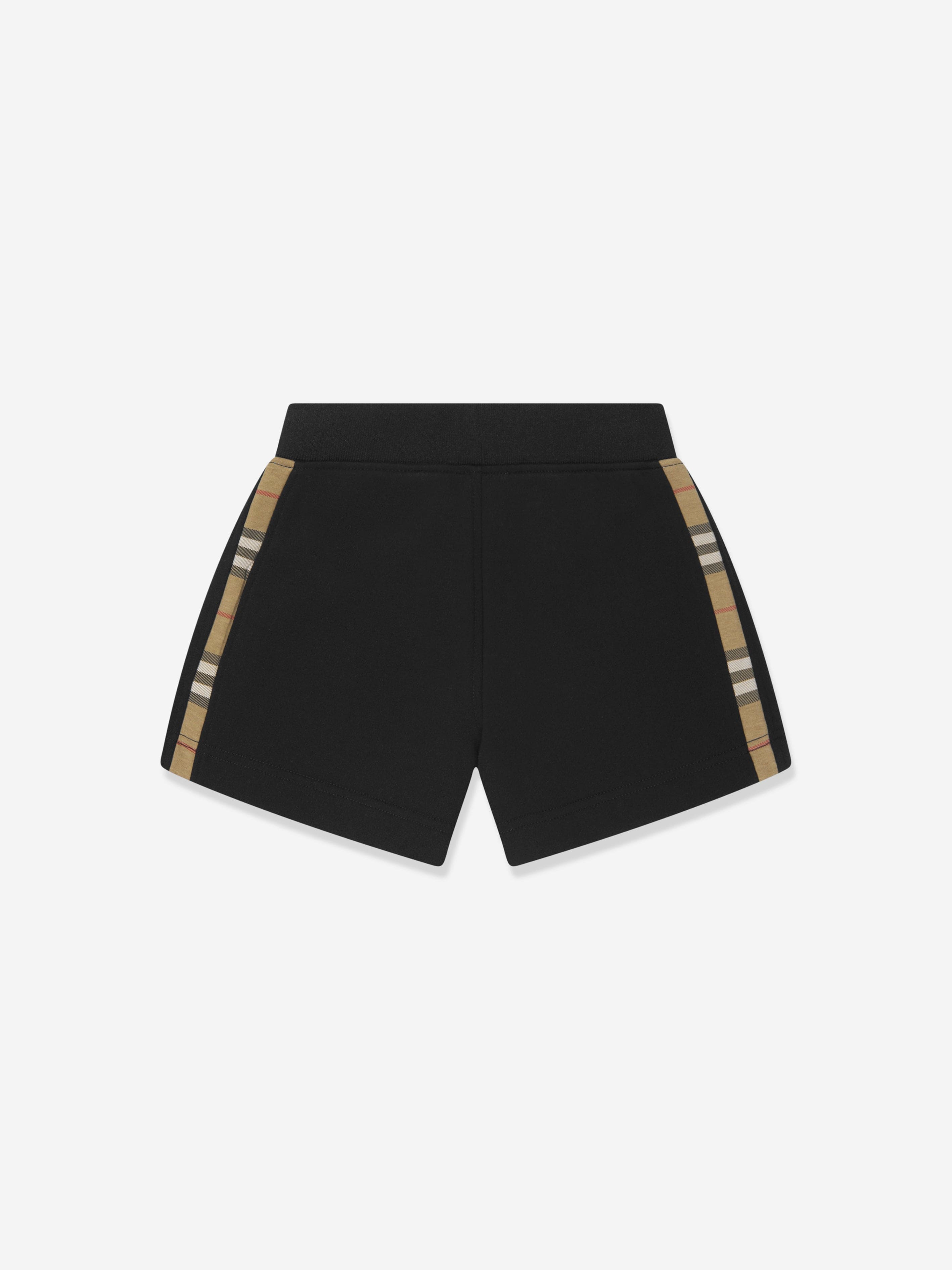 Burberry Girls Caterina Check Shorts in Black