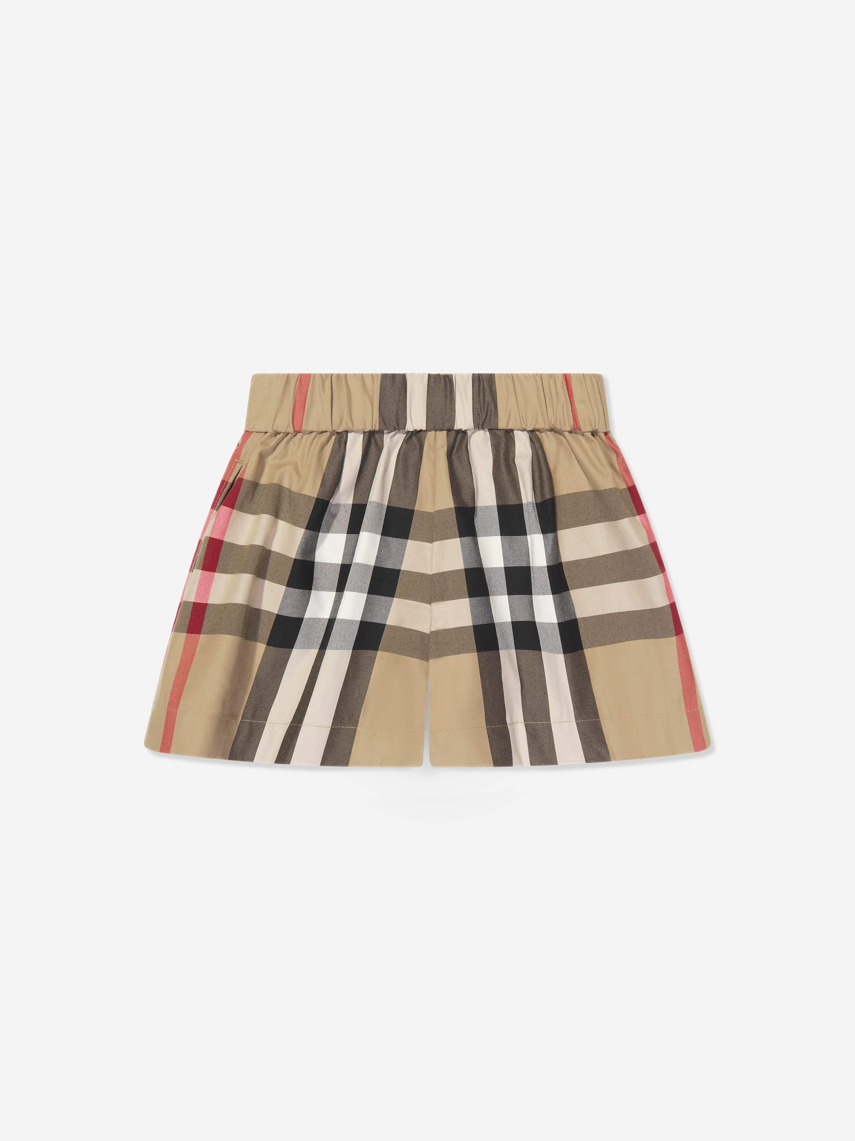 Burberry Girls Nicoletta Shorts in Archive Check Beige