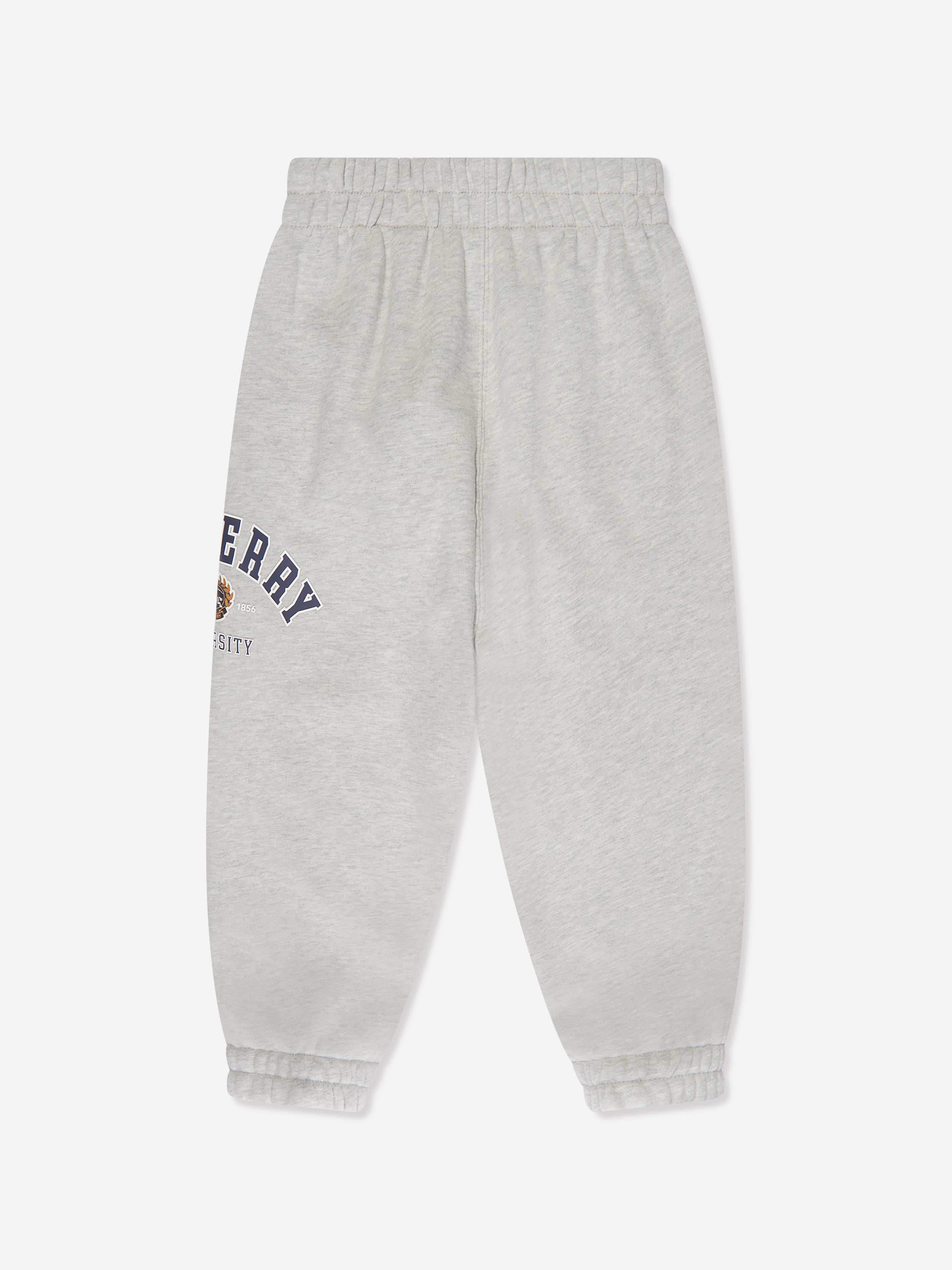 Burberry Kids Bonny Varsity Joggers in Grey