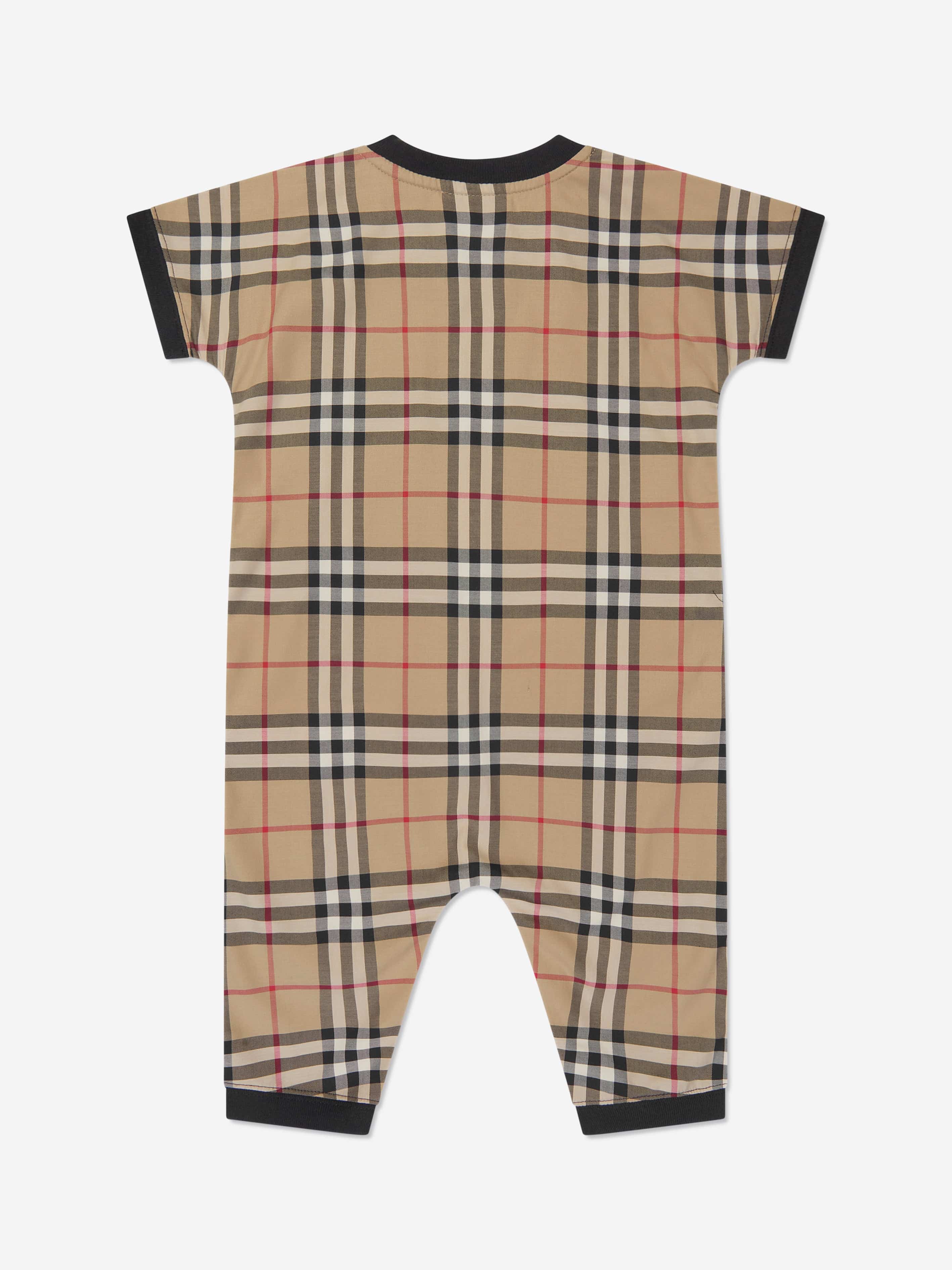 Burberry Baby Lennox Romper Set in Black