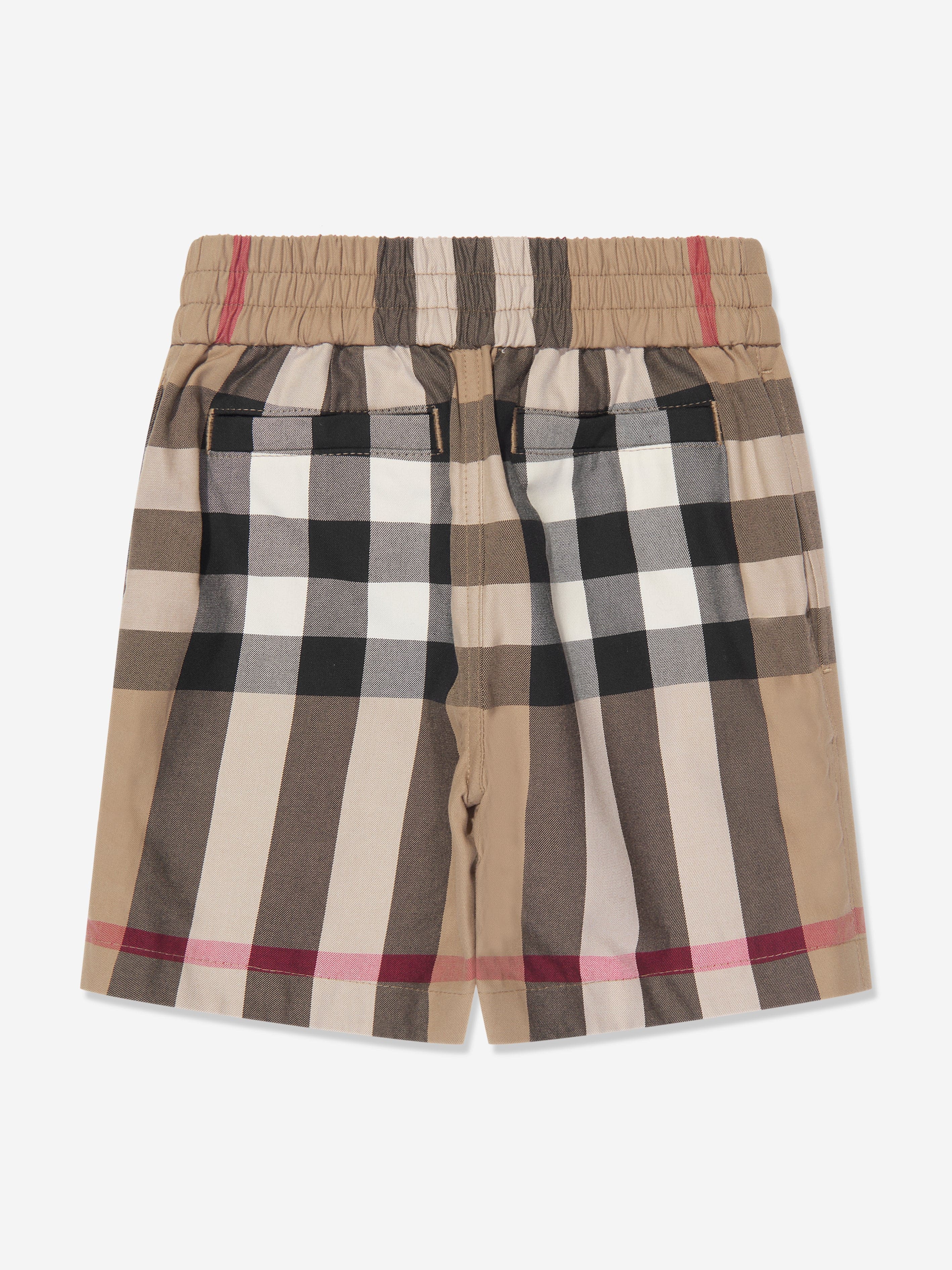 Burberry Baby Boys Mini Halford Shorts in Archive Beige Check