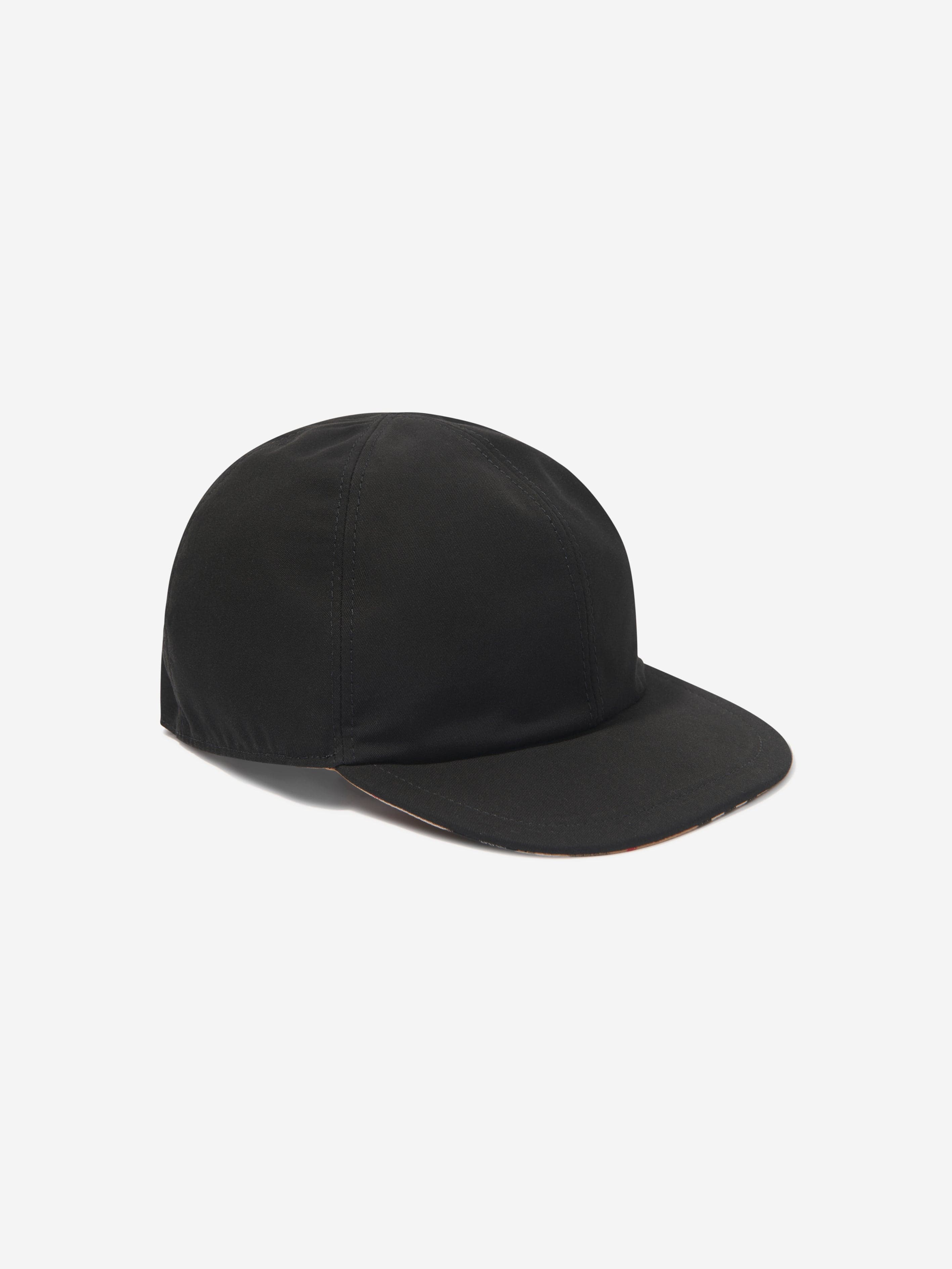 Burberry Kids Reversible Cap in Black