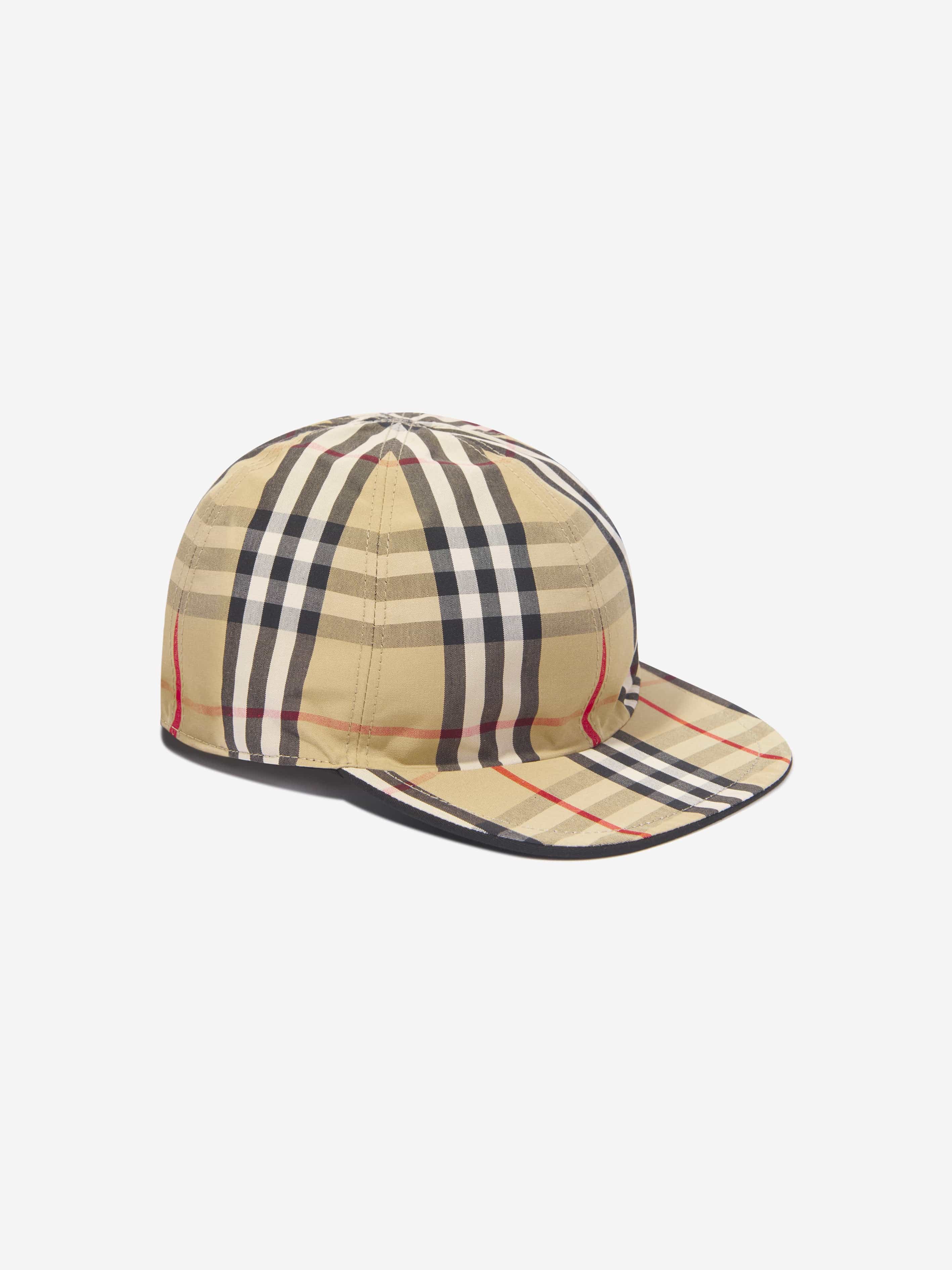 Burberry Kids Reversible Cap in Black