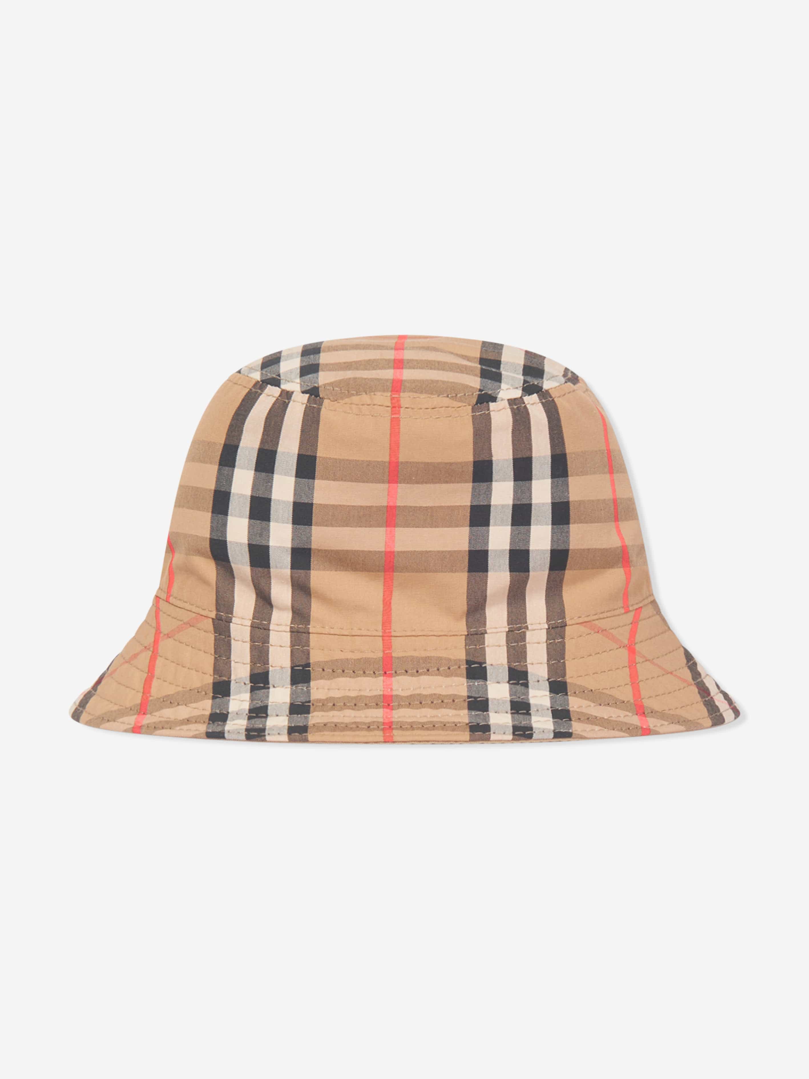 Burberry Baby Reversible Bucket Hat in Beige