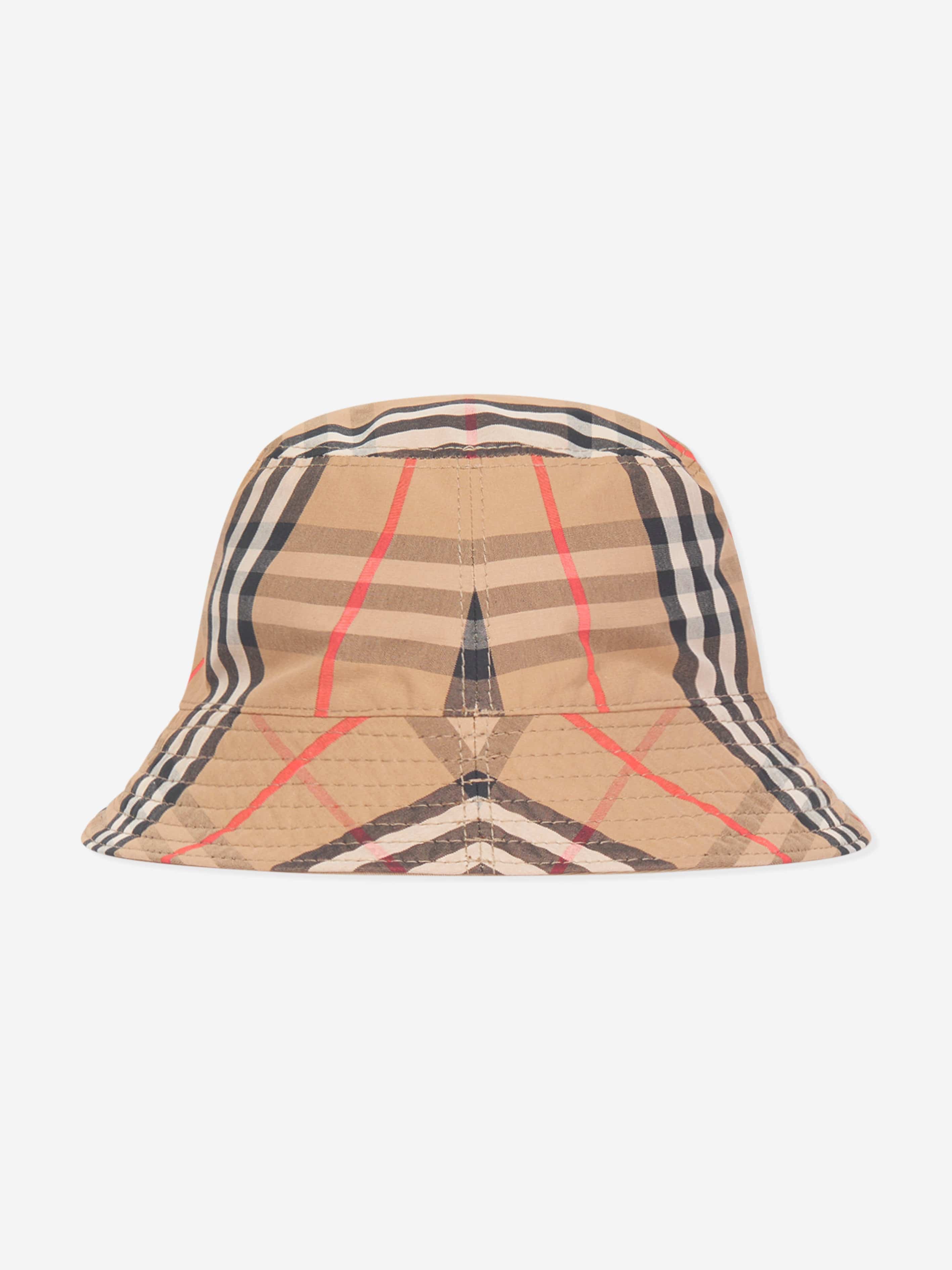 Burberry Baby Reversible Bucket Hat in Beige