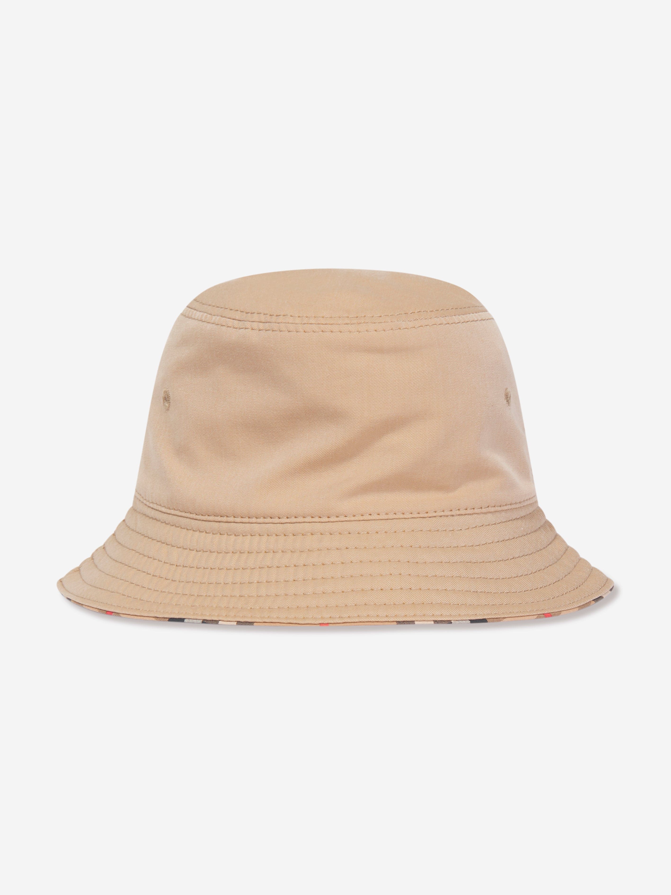 Burberry Baby Reversible Bucket Hat in Beige