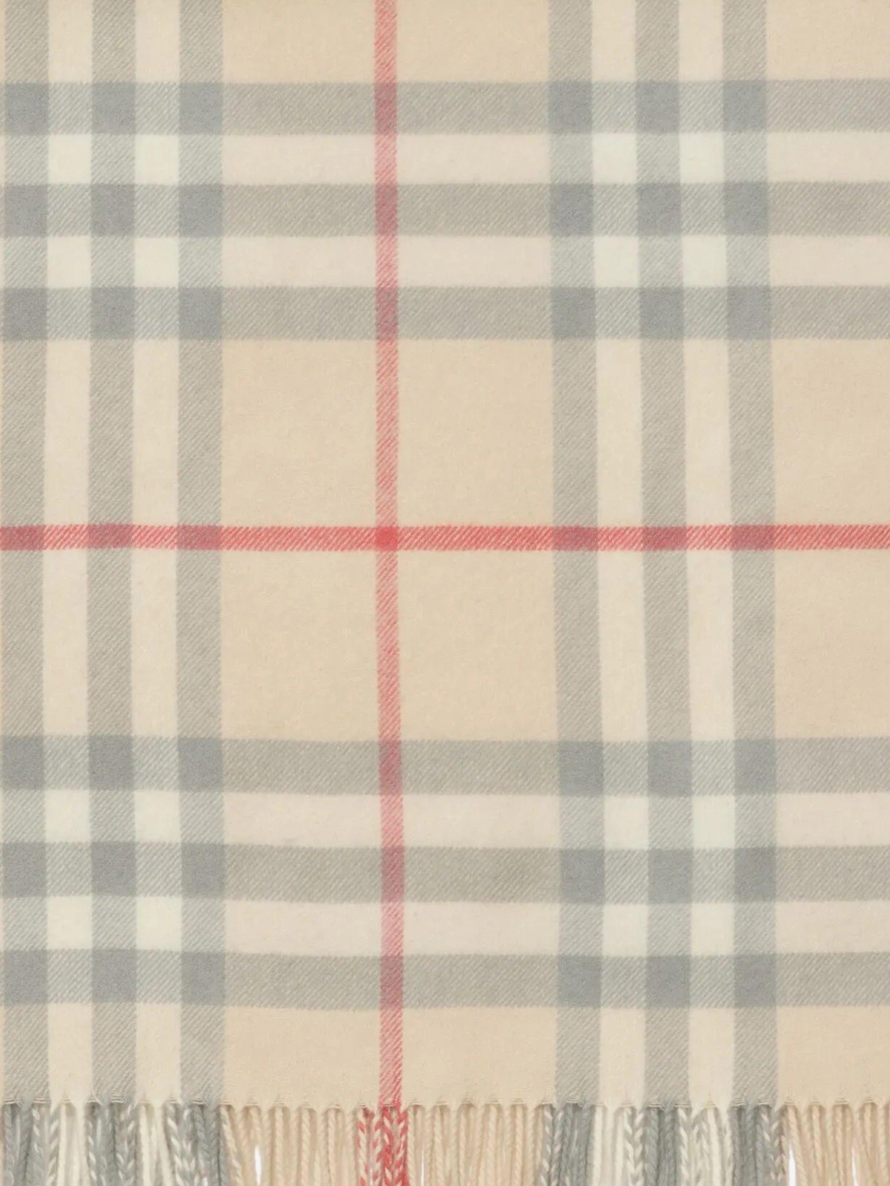 Burberry Baby Check Wool Blanket in Beige (90 x 90cm)