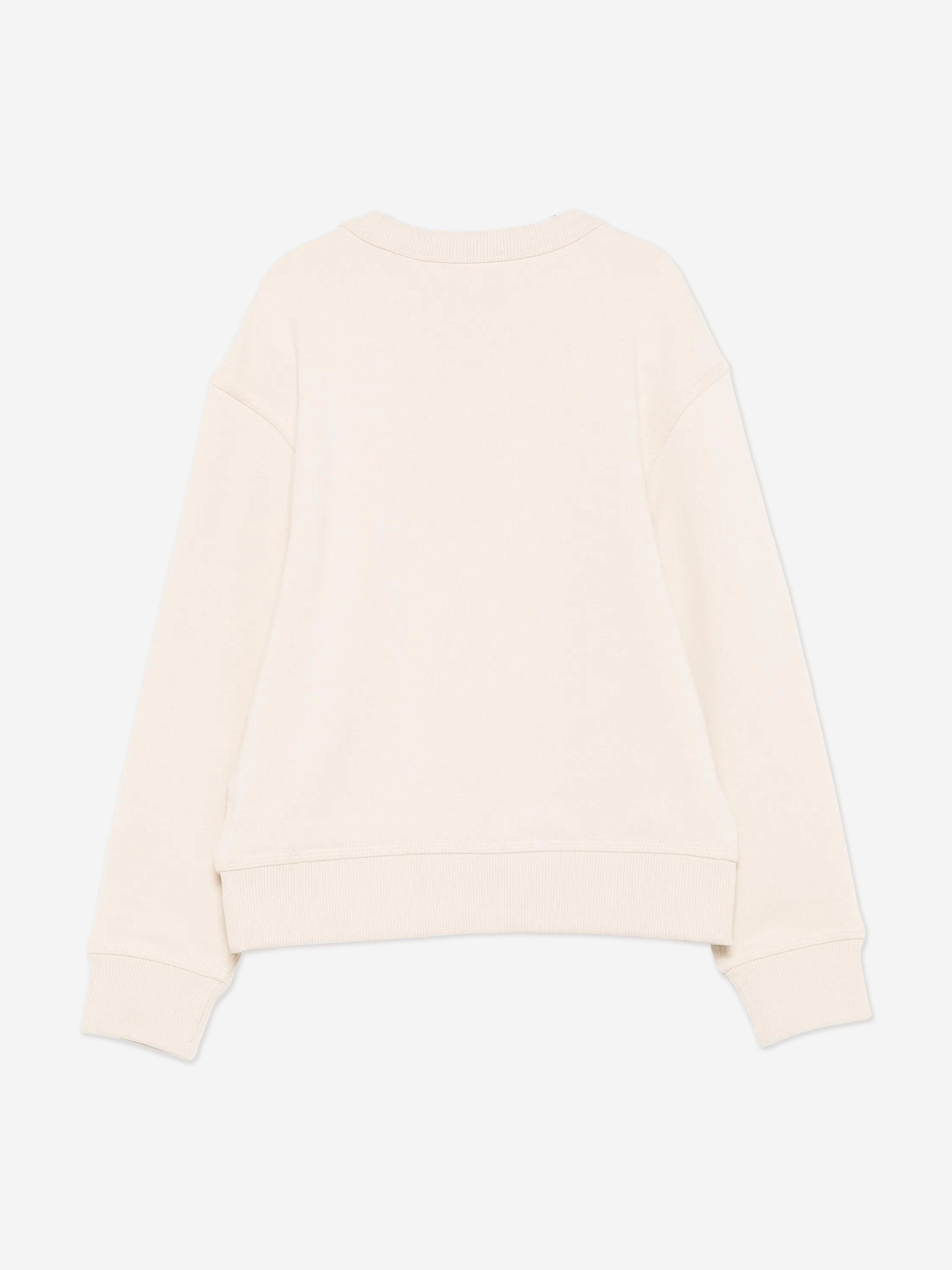 Burberry Boys Flag Logo Sweatshirt in Ivory