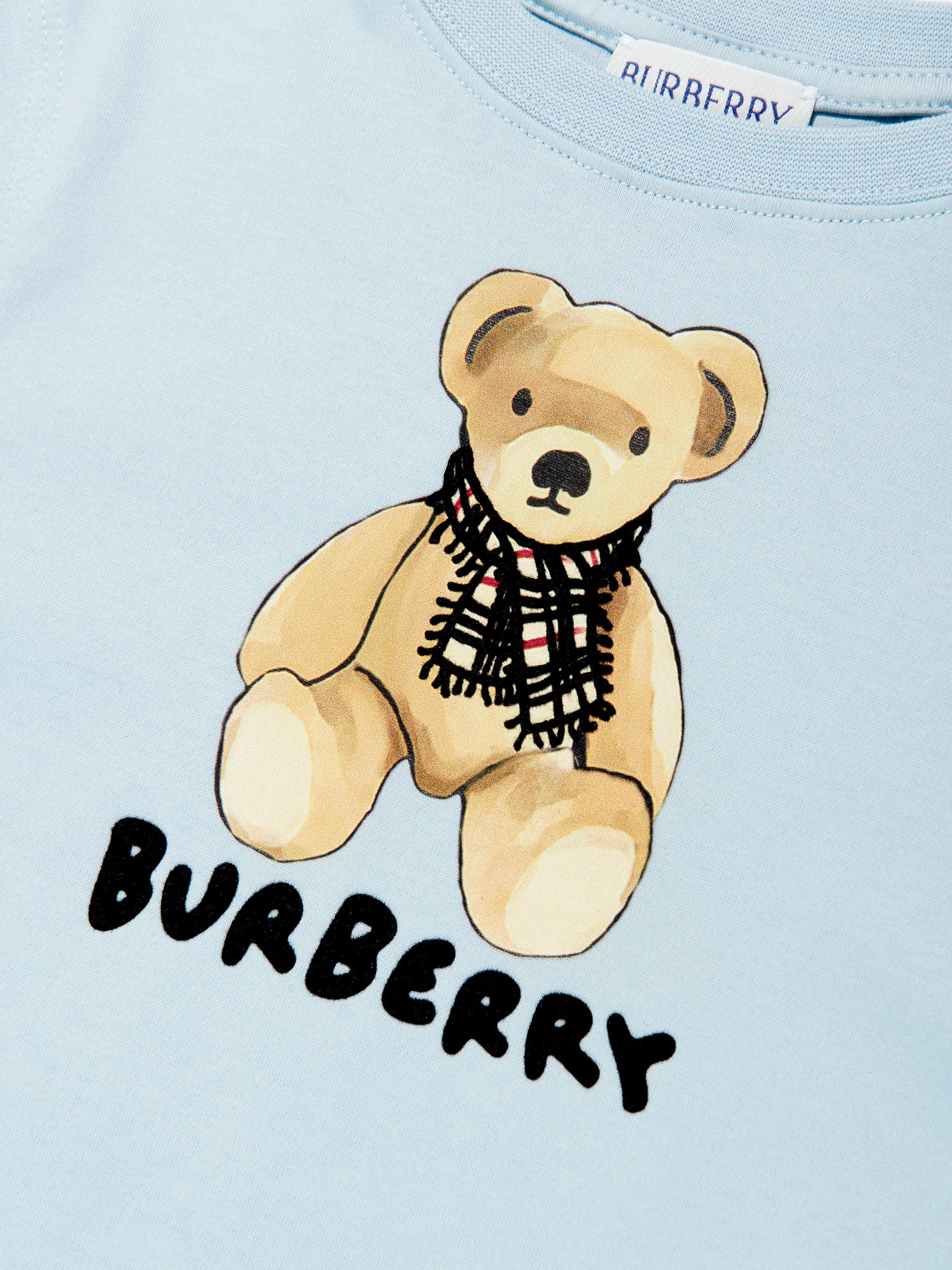Burberry Boys Teddy Bear T-Shirt in Blue