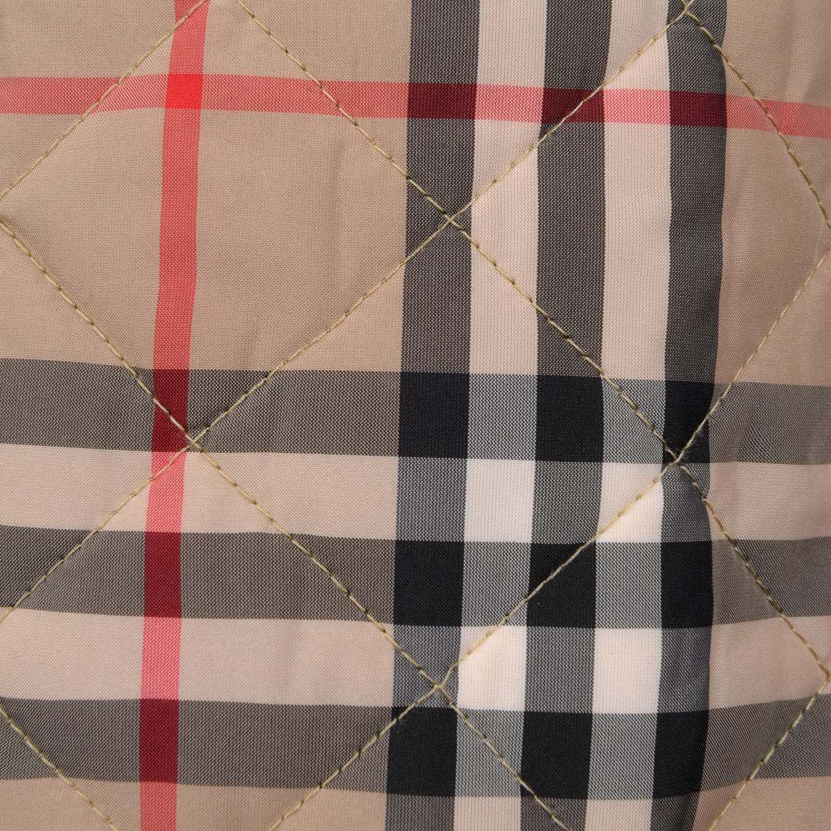 Burberry Baby Boys Beige Vintage Check Quilted Jacket