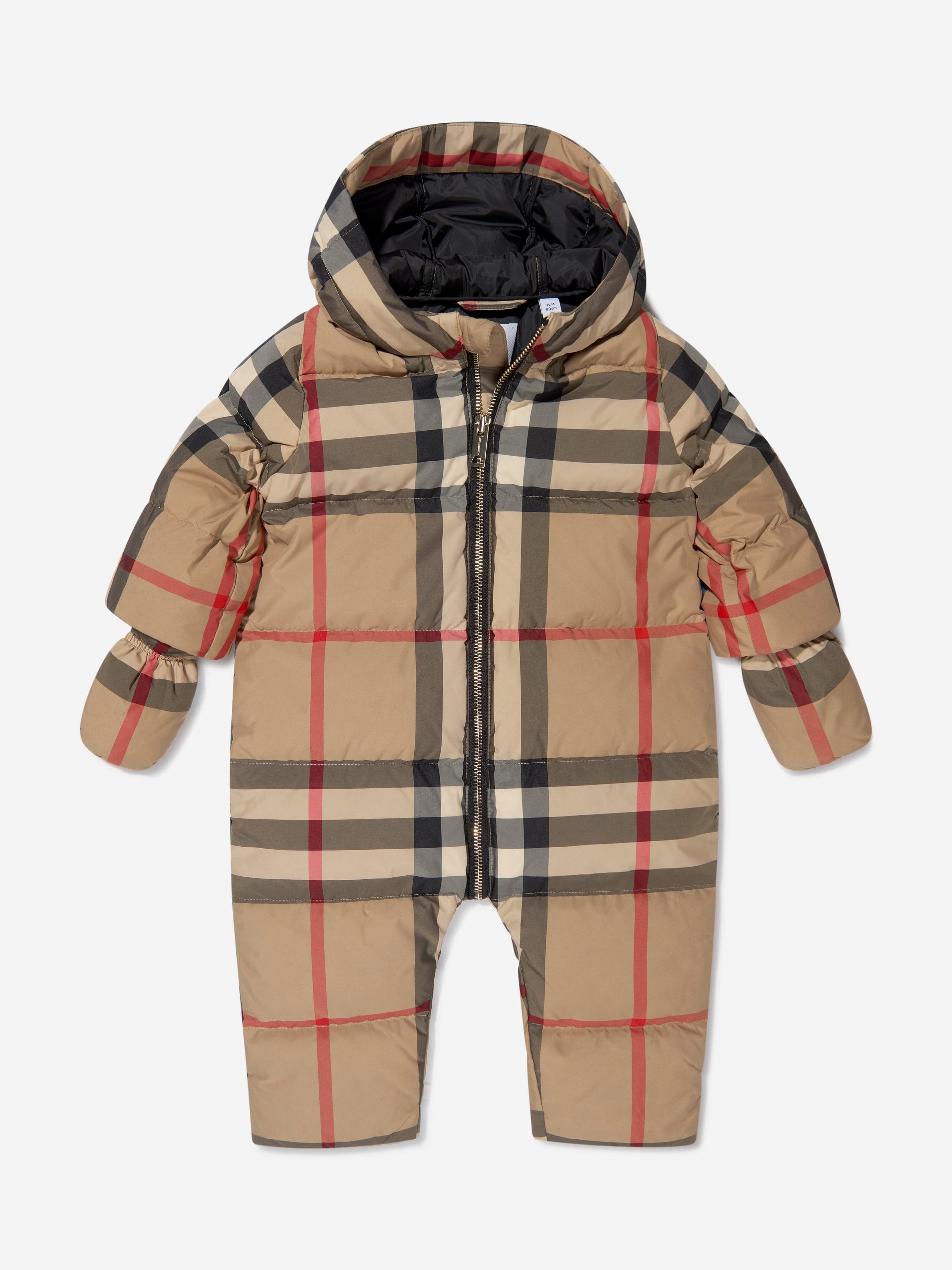 Burberry Baby Check Print River Puffer Snowsuit