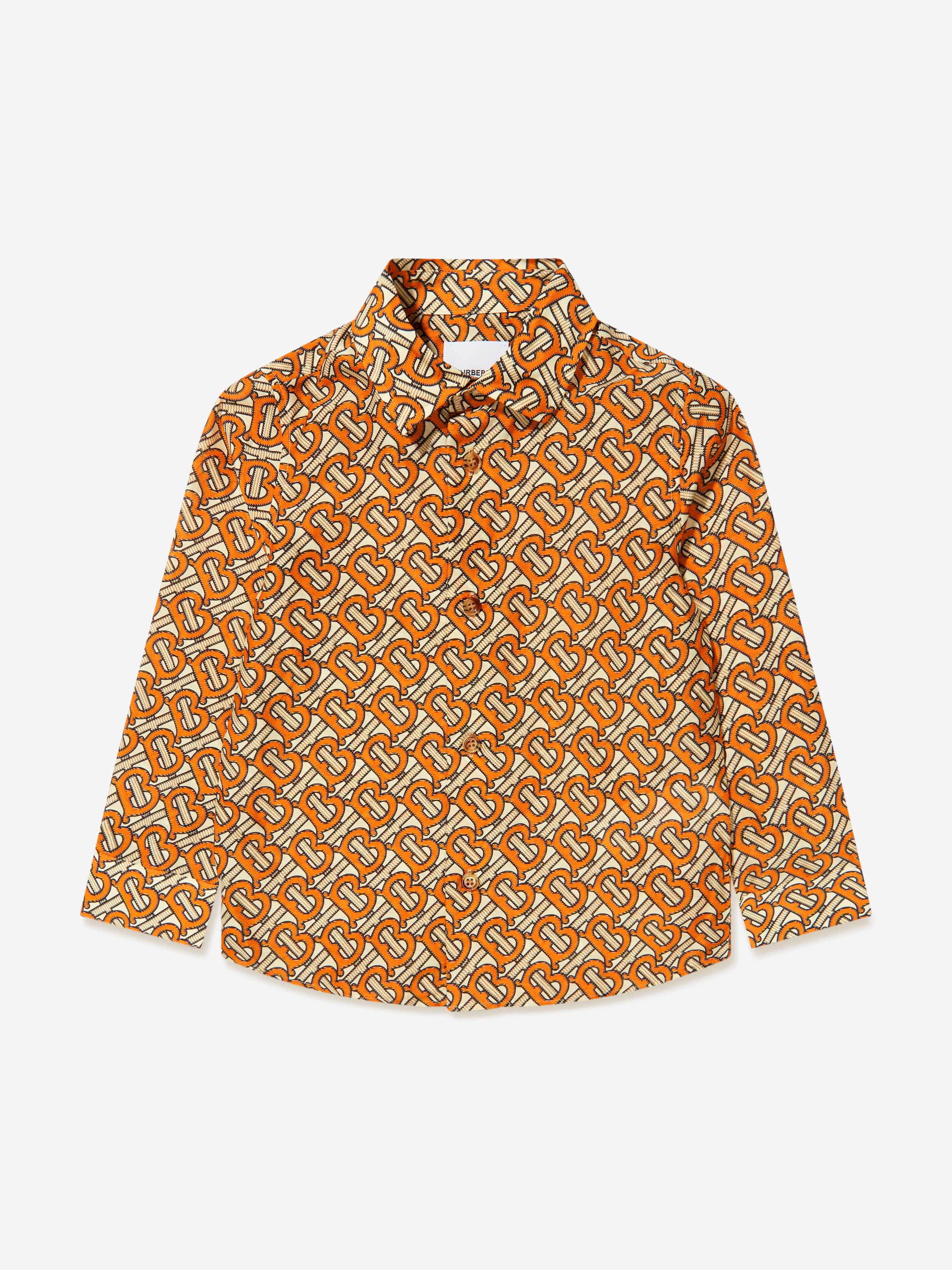 Burberry Boys Long Sleeve Nevin Monogram Shirt