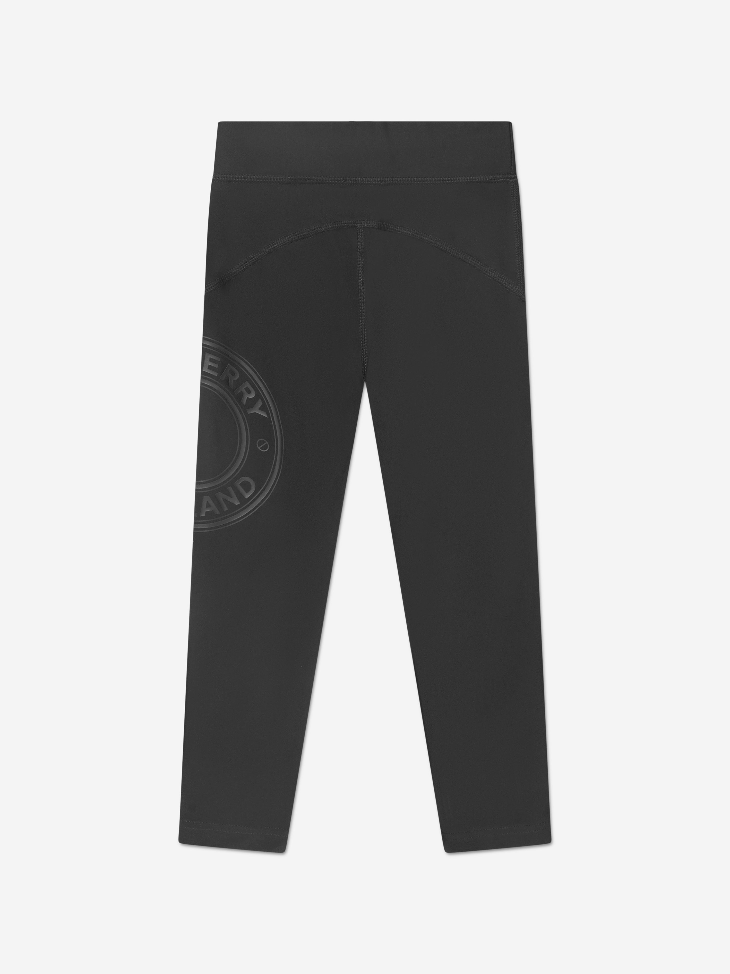 Burberry Girls Gina Roundel Leggings In Black