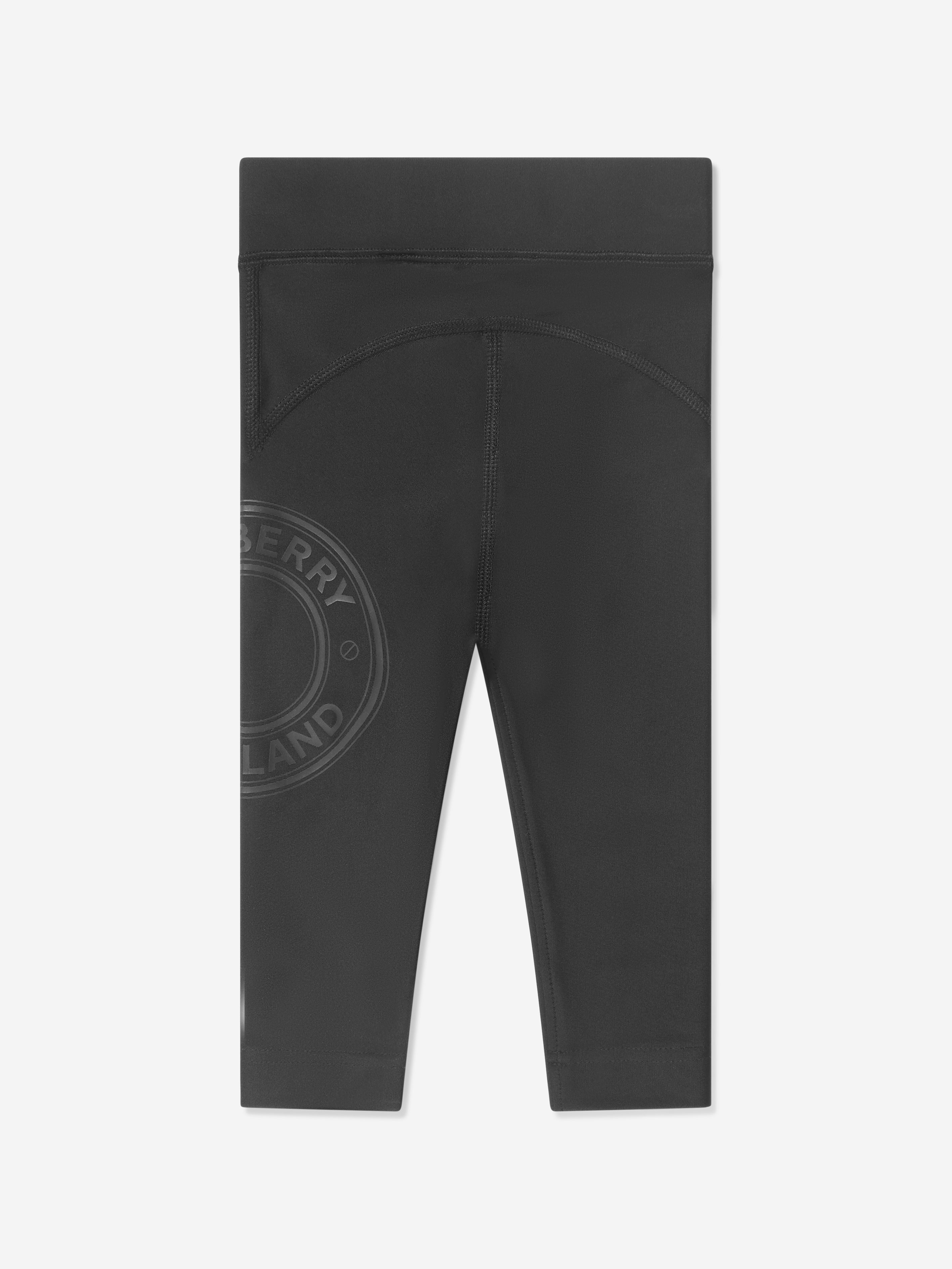 Burberry Baby Girls Mini Gina Roundel Leggings In Black