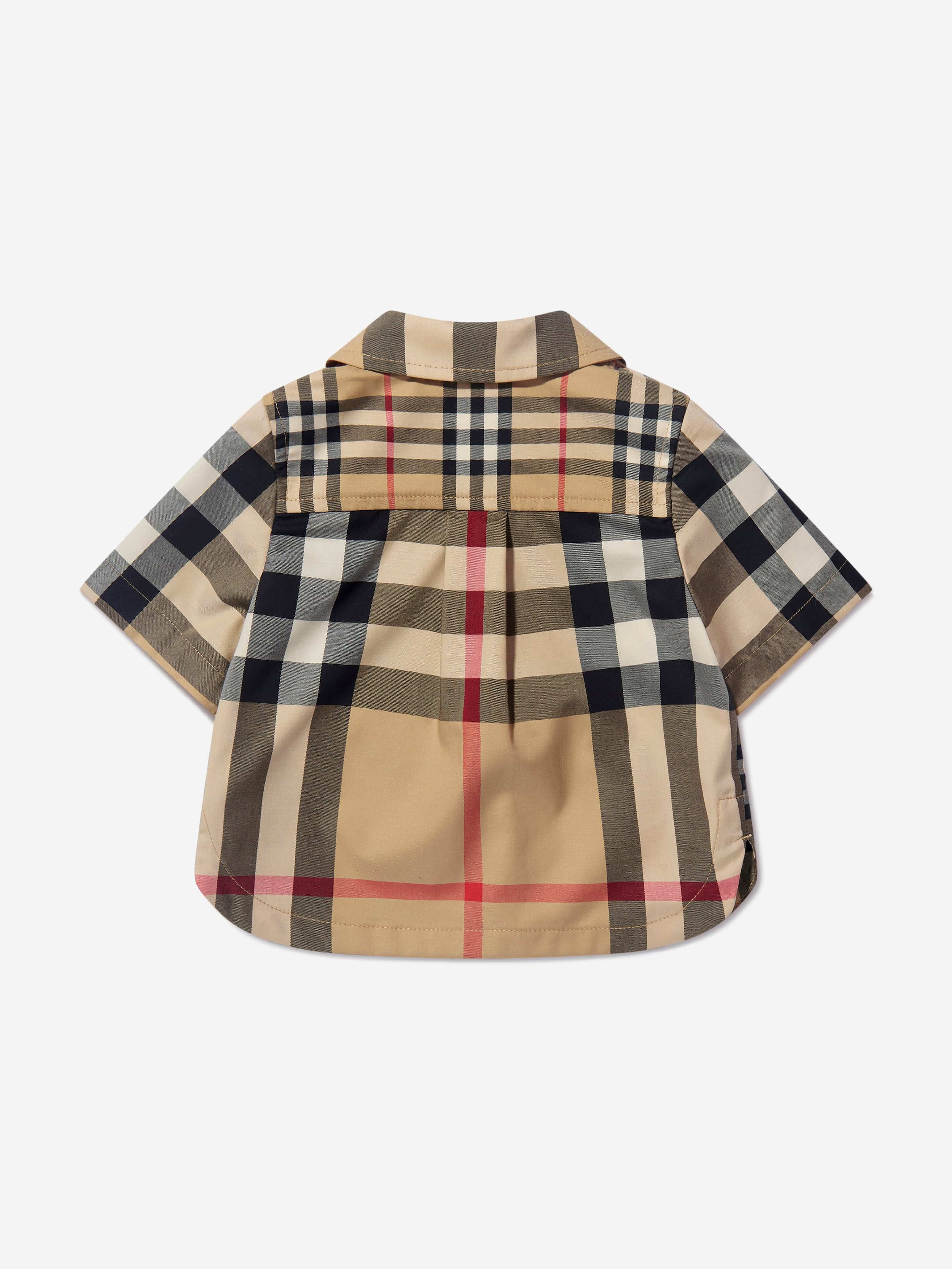 Burberry Baby Girls Check Mini Agatha Blouse In Beige