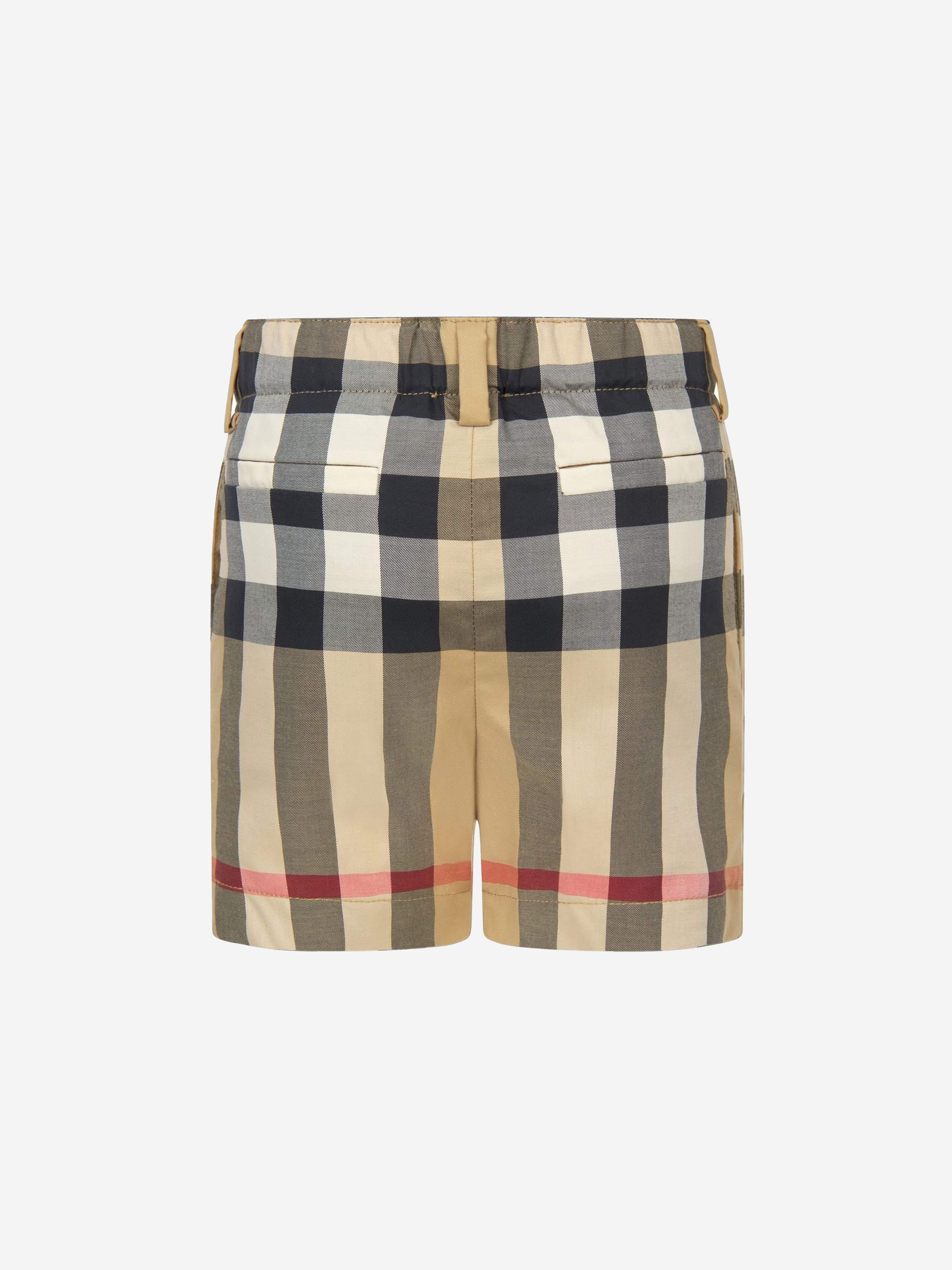 Burberry Baby Boys Mini Royston Check Shorts In Beige