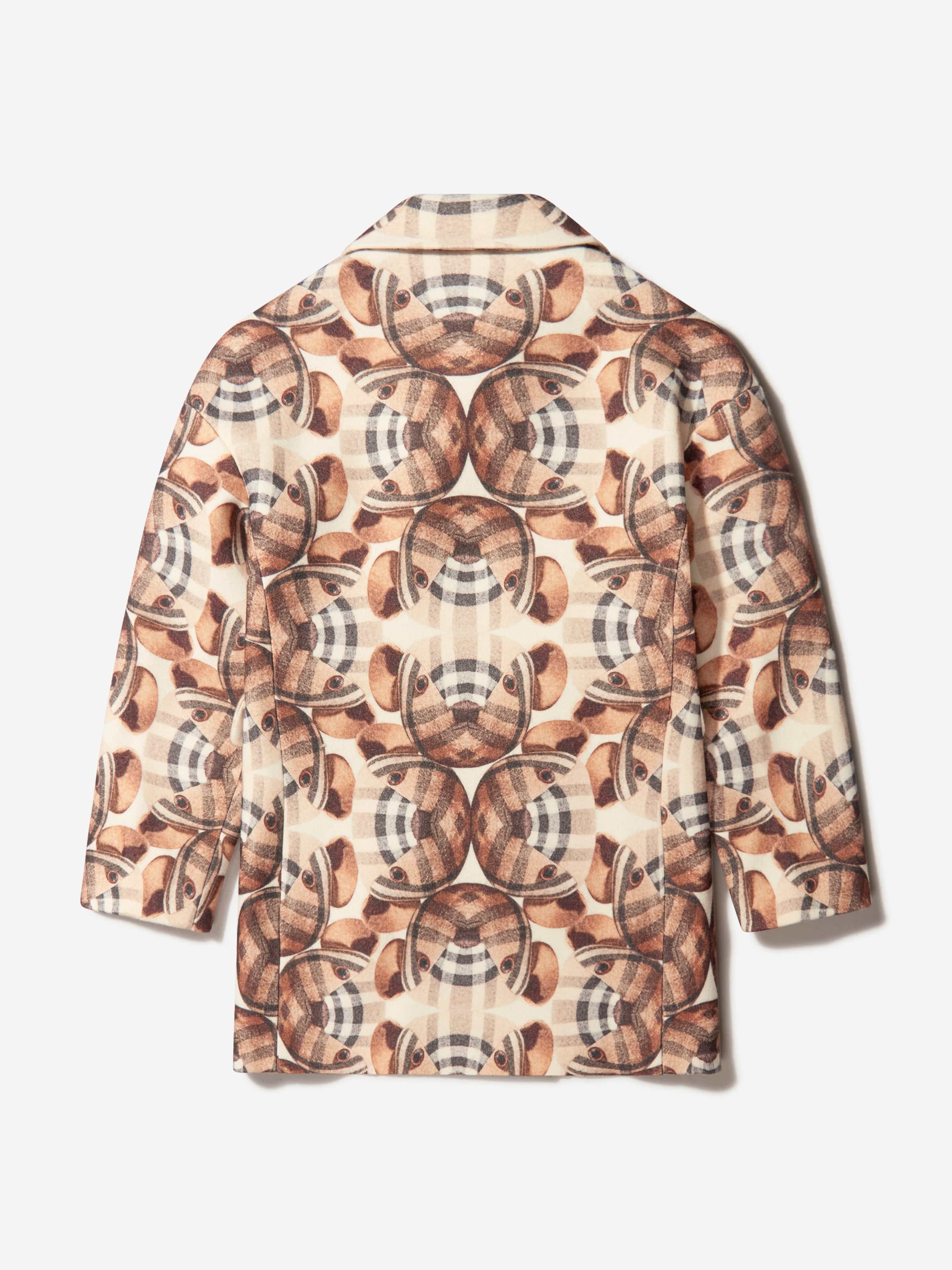 Burberry Girls Bear Print Coat