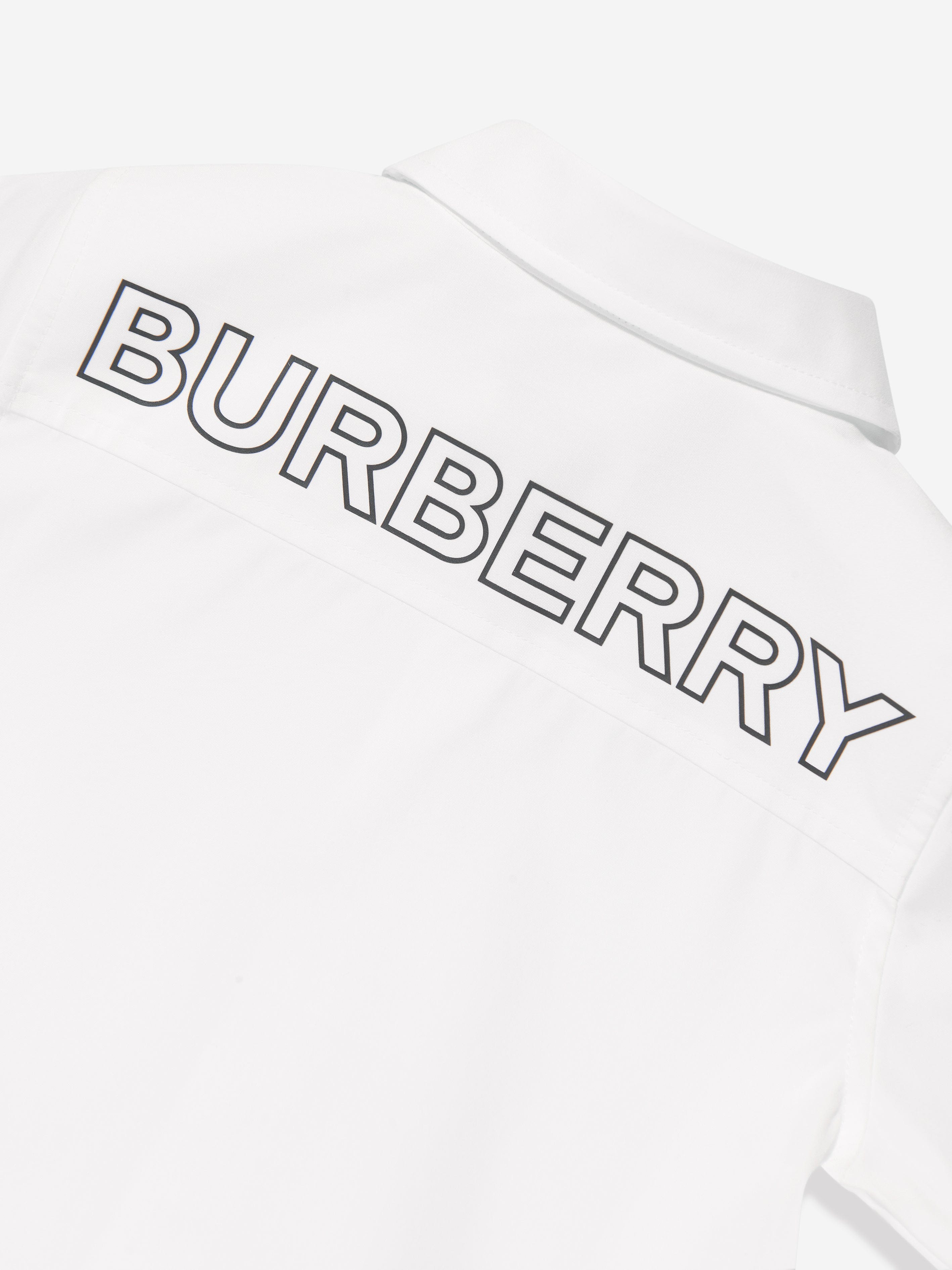 Burberry Baby Boys Mini Owen Short Sleeve Shirt In White