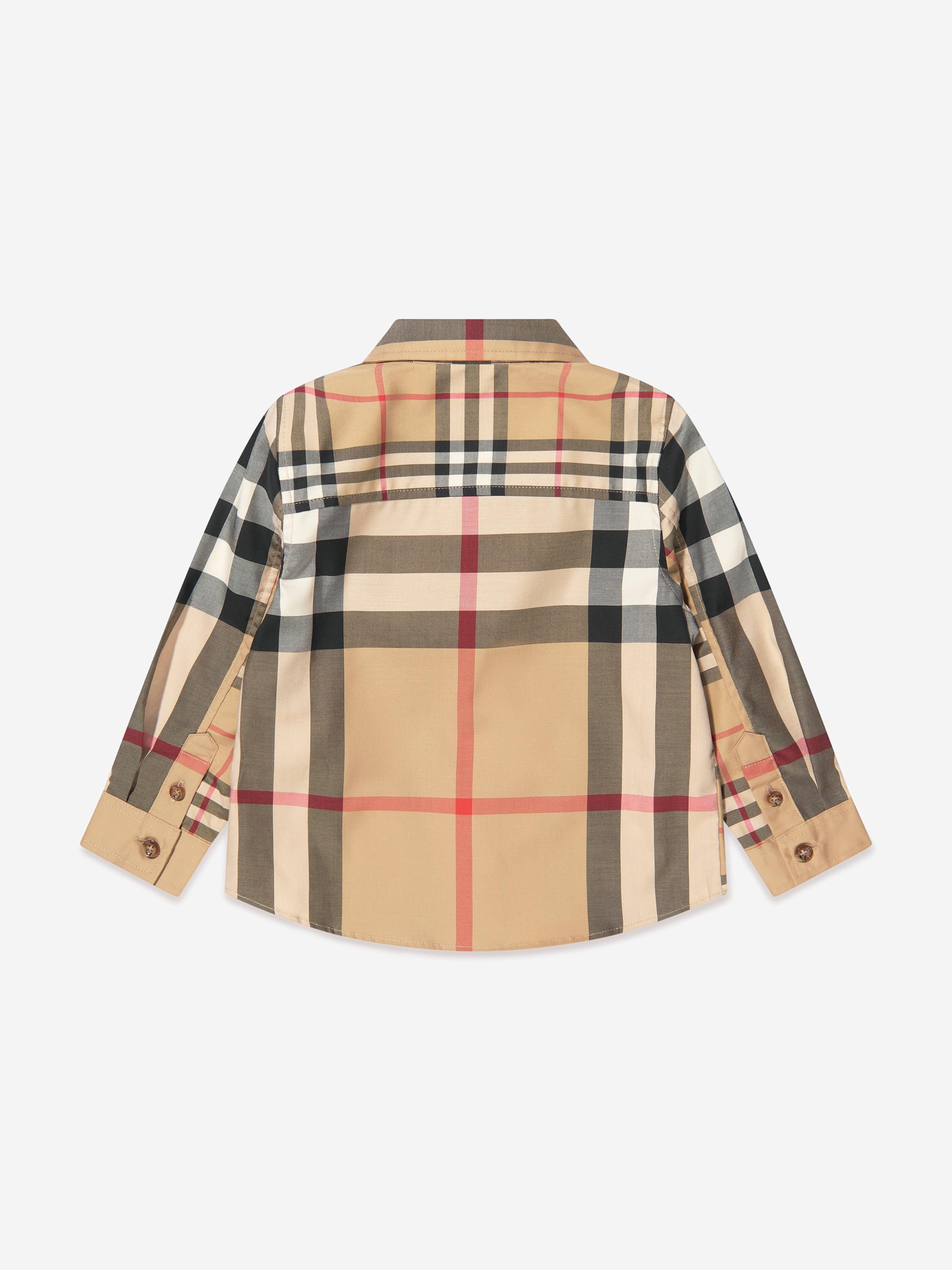 Burberry Baby Boys Mini Tristan Check Shirt In Beige