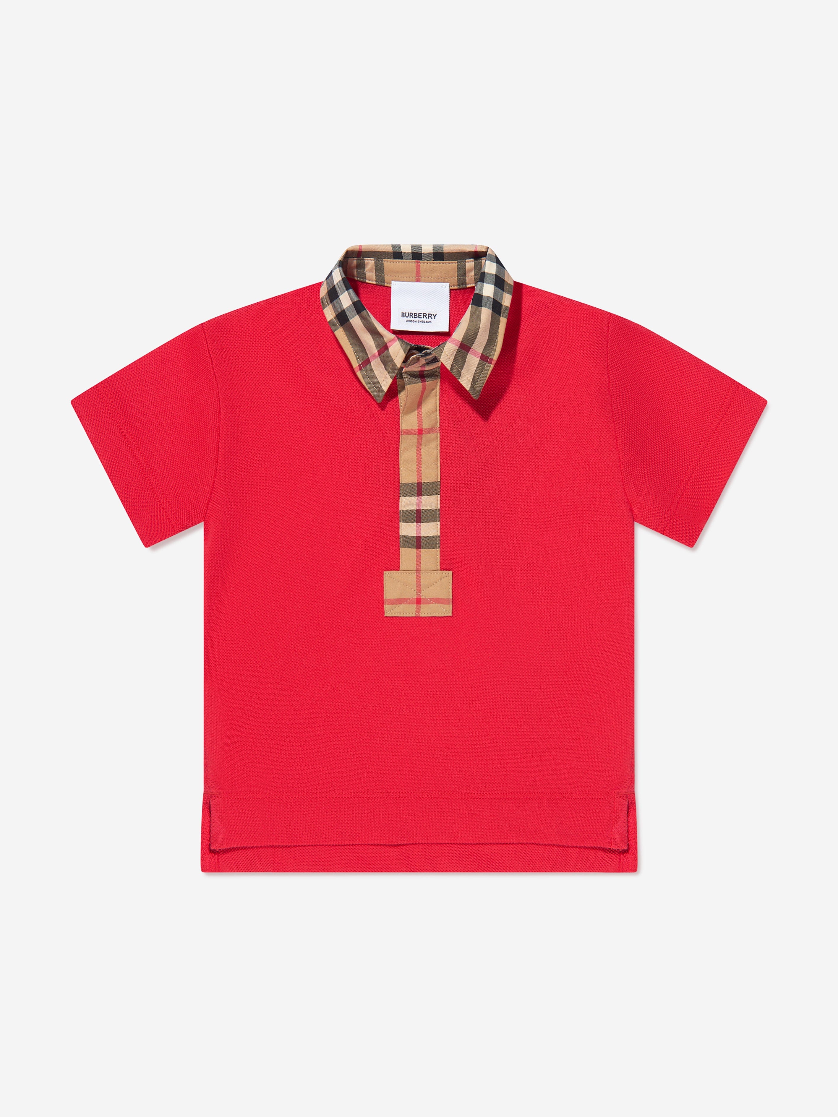 Burberry Baby Boys Mini Johane Polo Shirt In Red