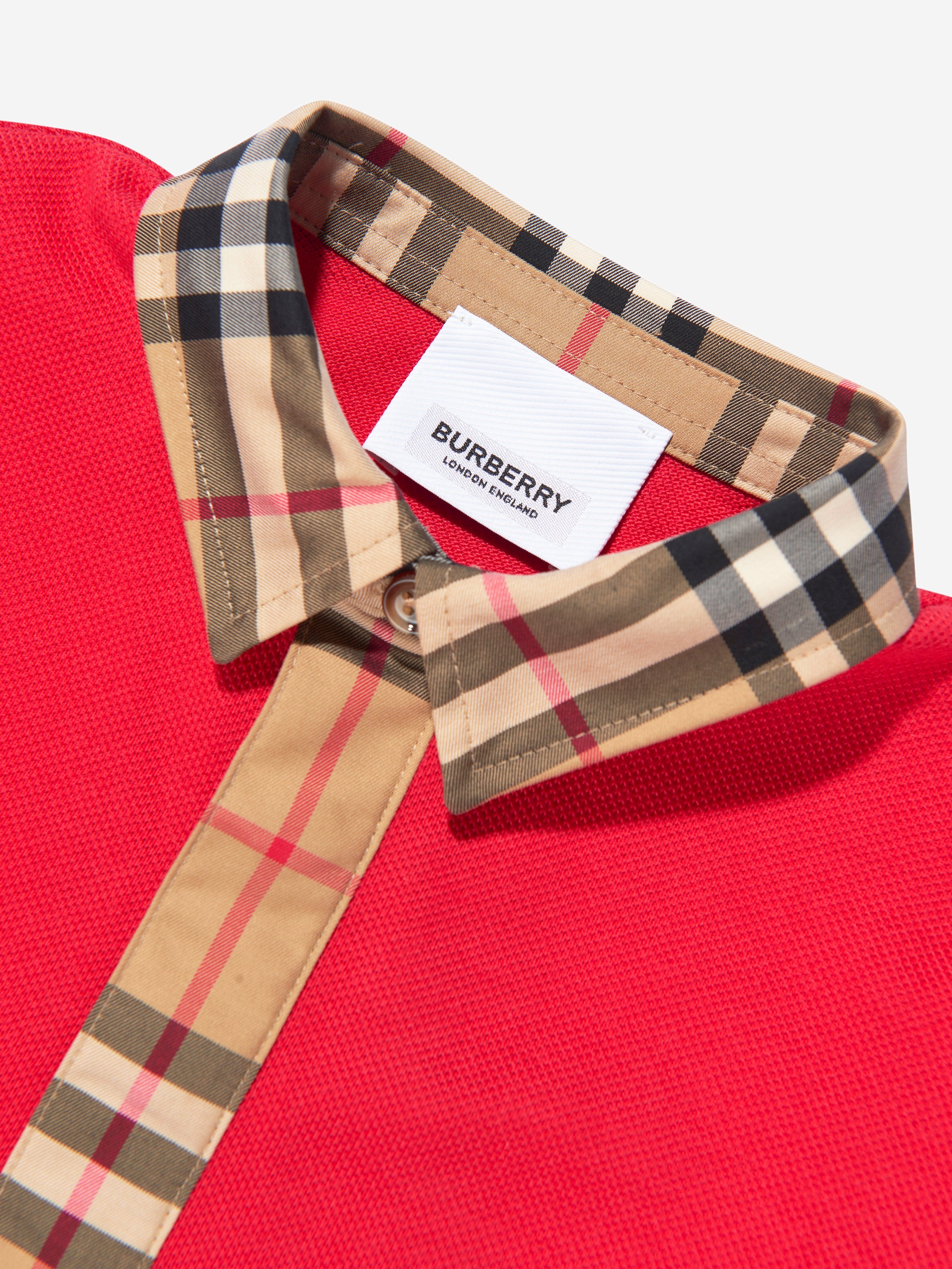 Burberry Baby Boys Mini Johane Polo Shirt In Red