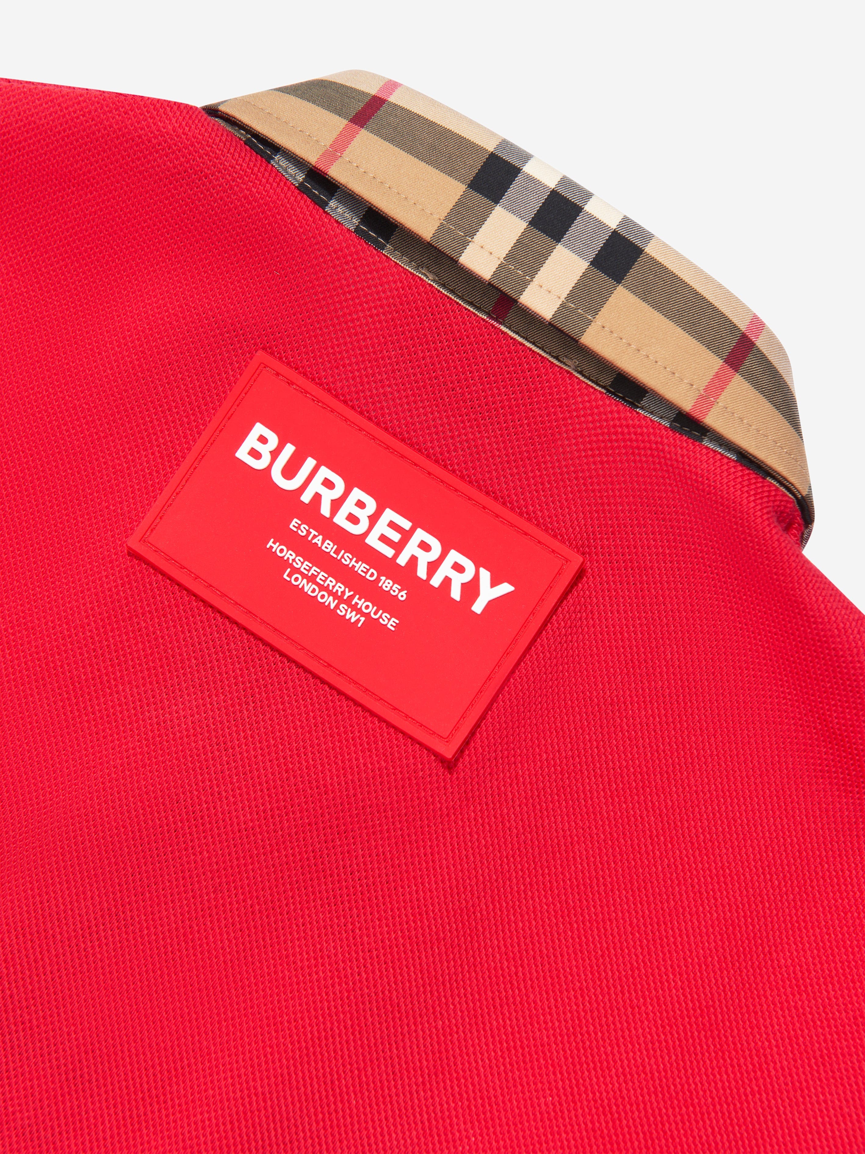 Burberry Girls Sigrid Polo Dress In Red