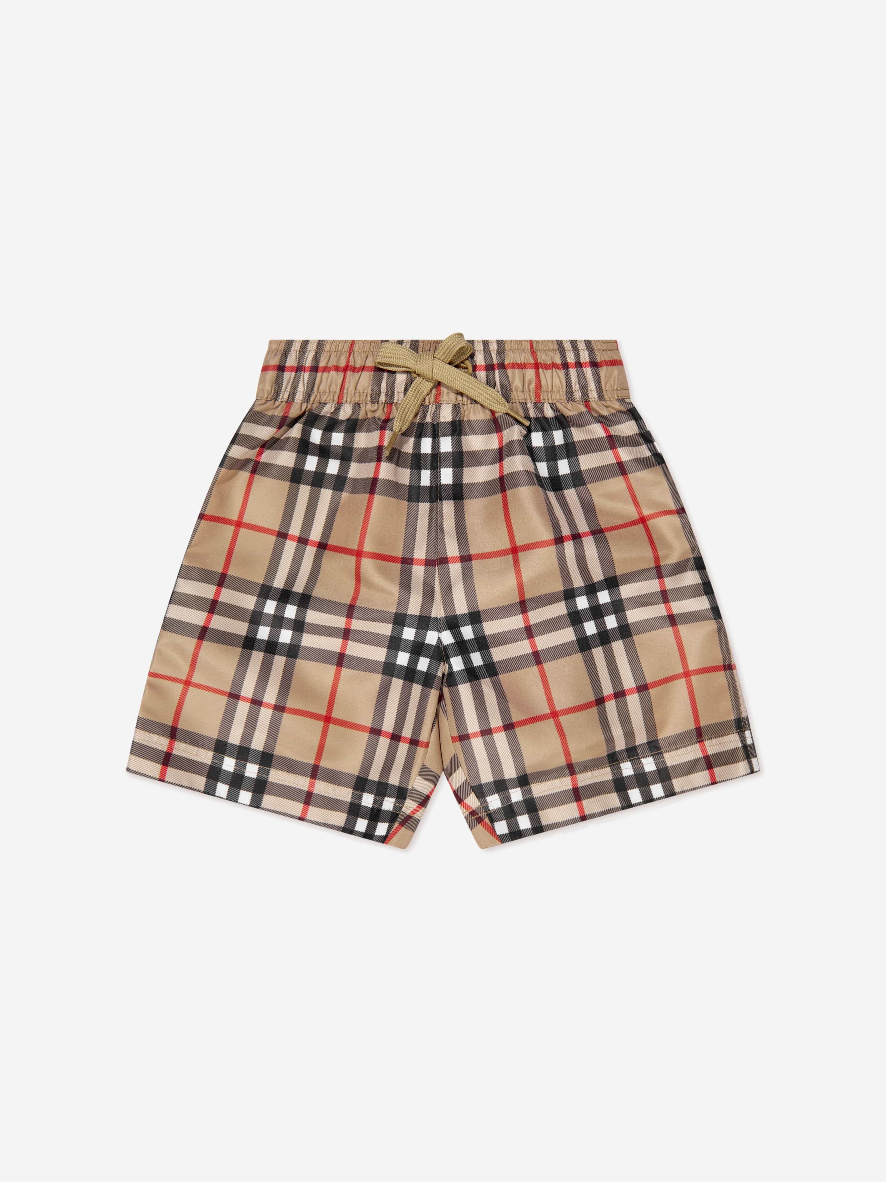 Burberry Baby Boys Mini Malcom Swim Shorts in Beige