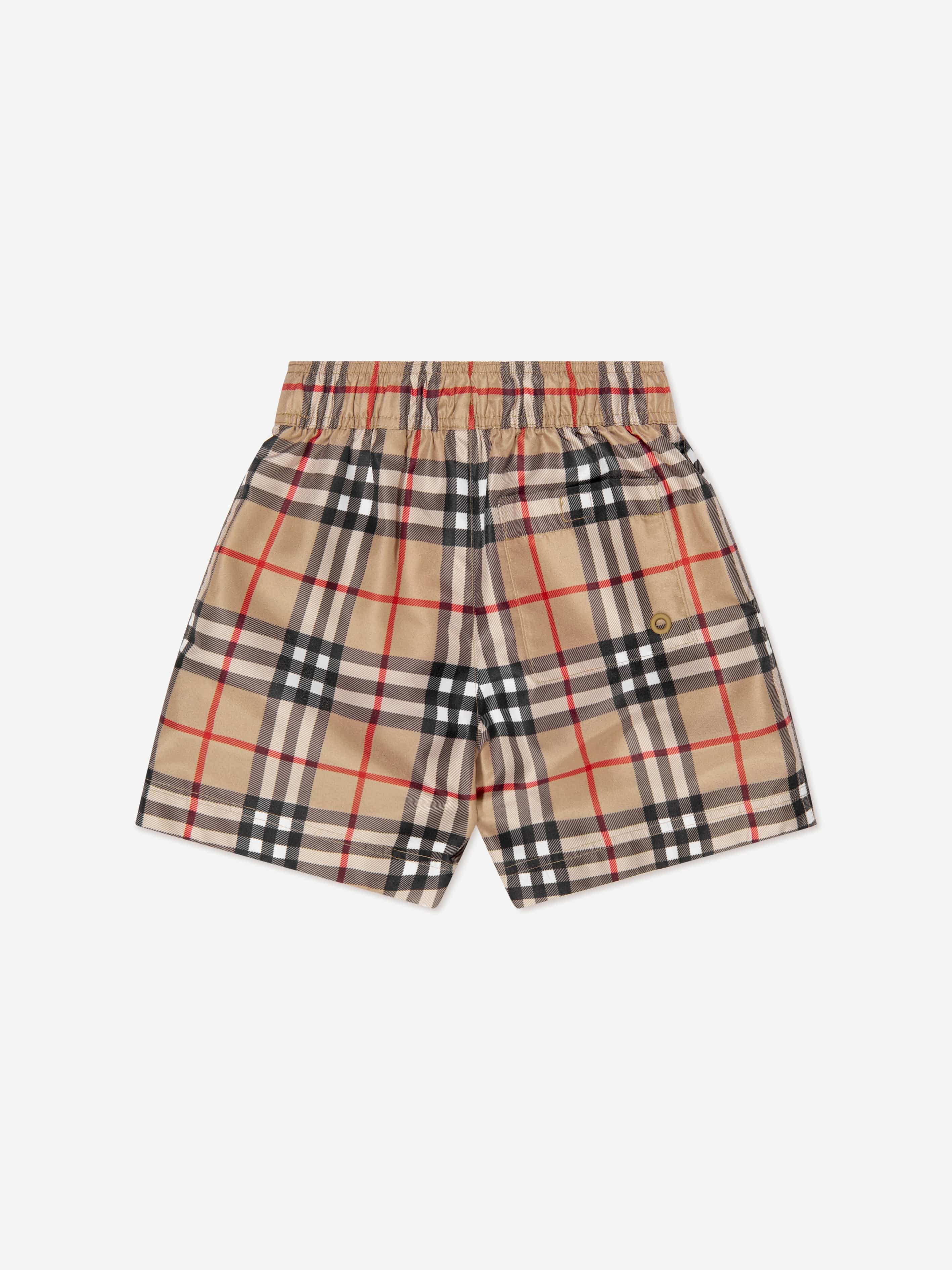 Burberry Baby Boys Mini Malcom Swim Shorts in Beige