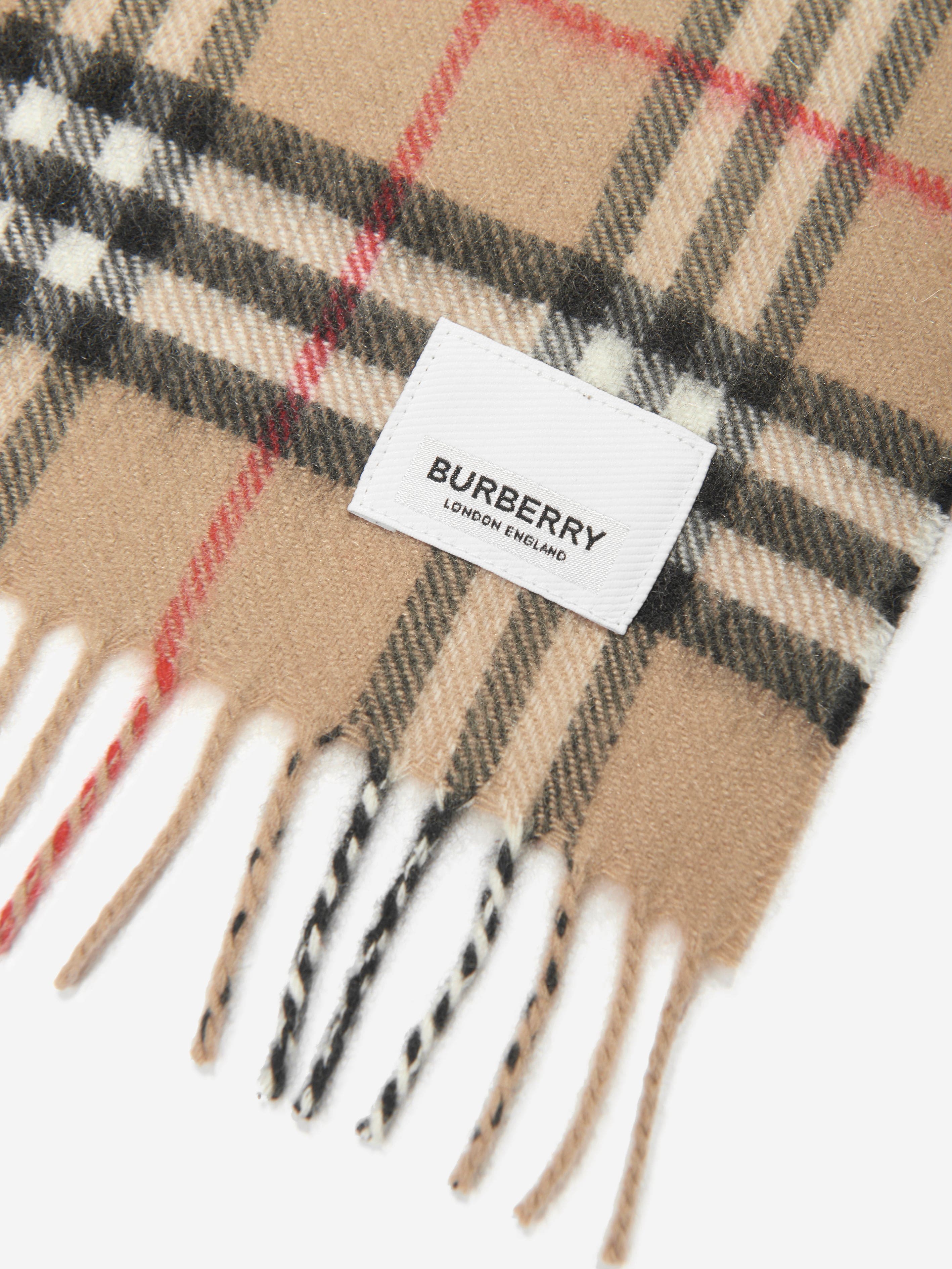 Burberry Baby Vintage Check Cashmere Blanket in Beige