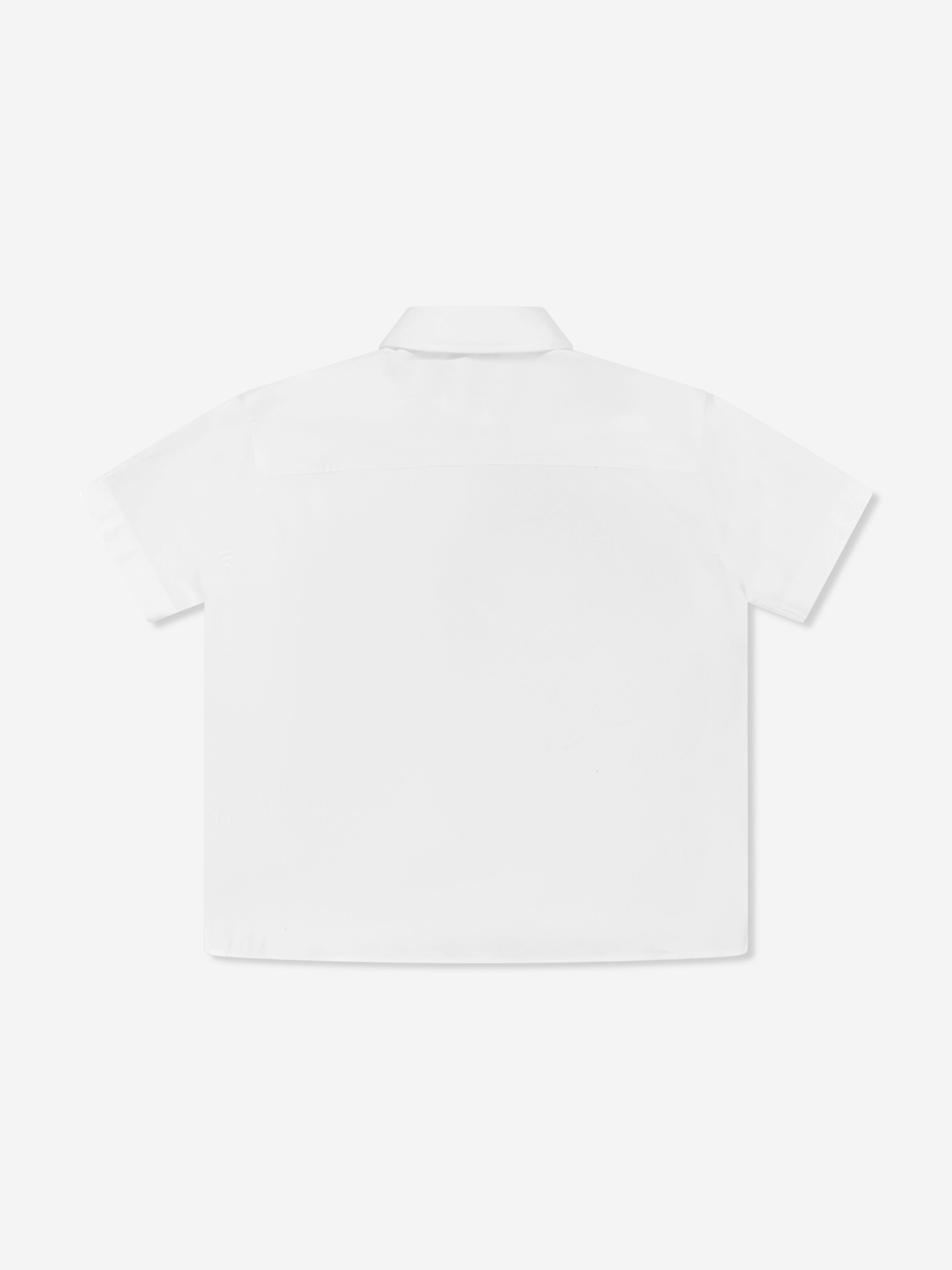 Burberry Boys EKD Logo Devon Shirt in White