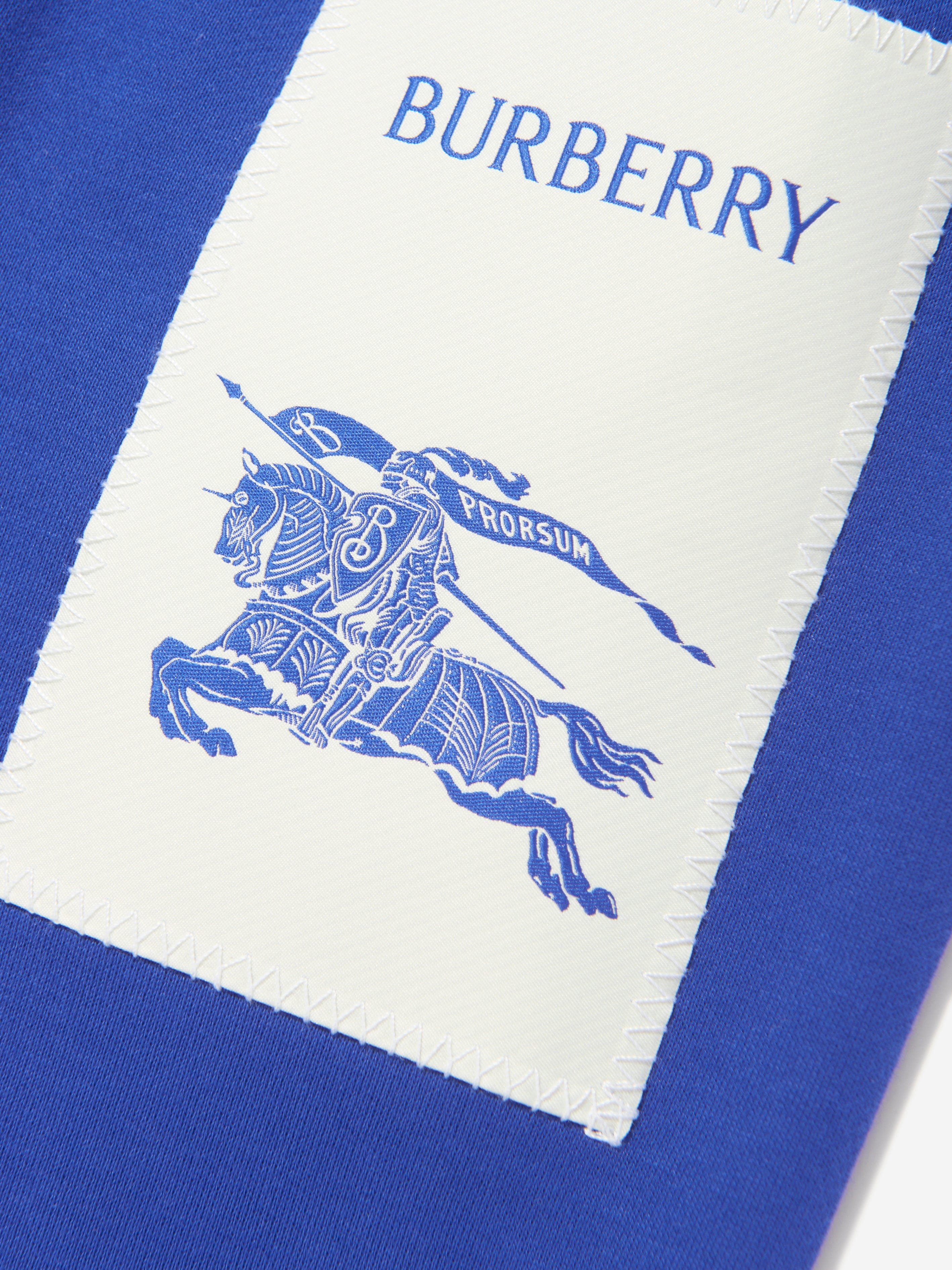 Burberry Boys EKD Label Sidney Joggers in Blue