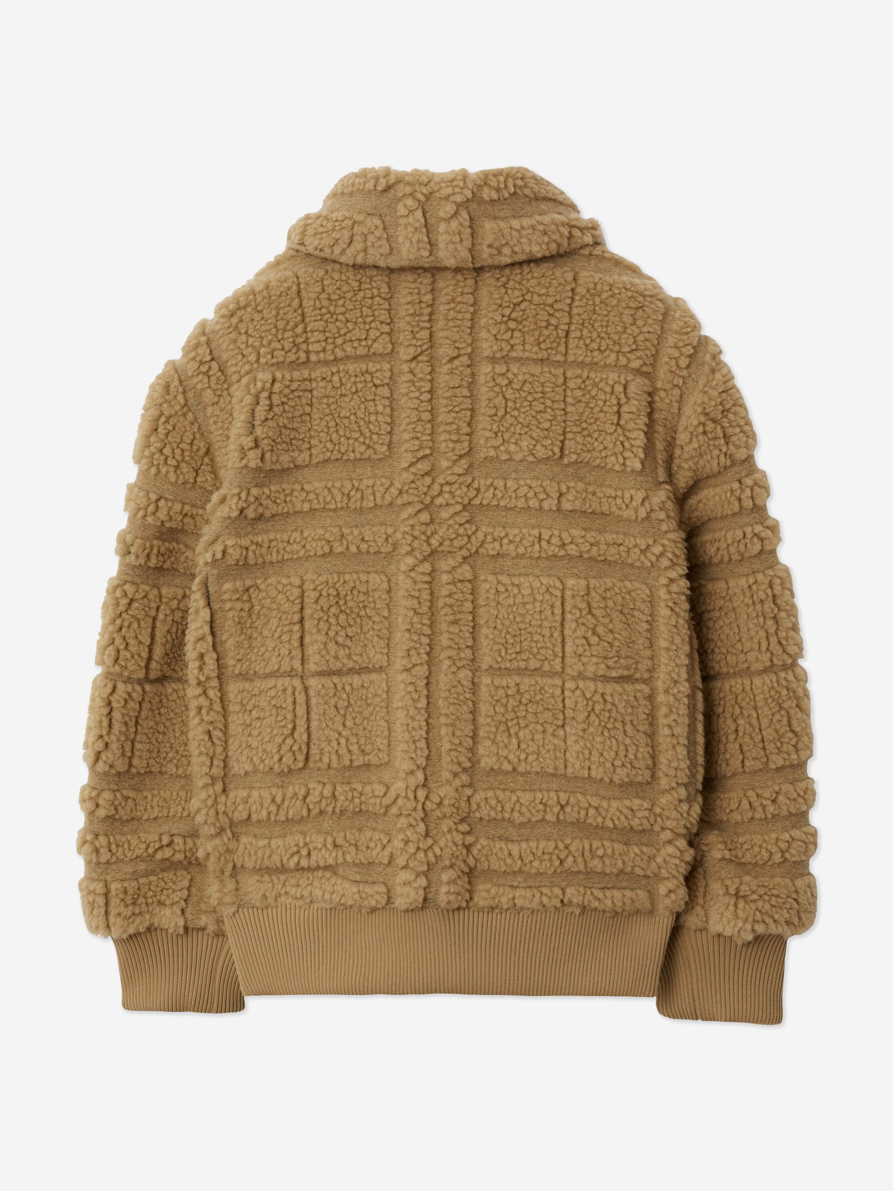 Burberry Boys Check Peter Jacket in Beige