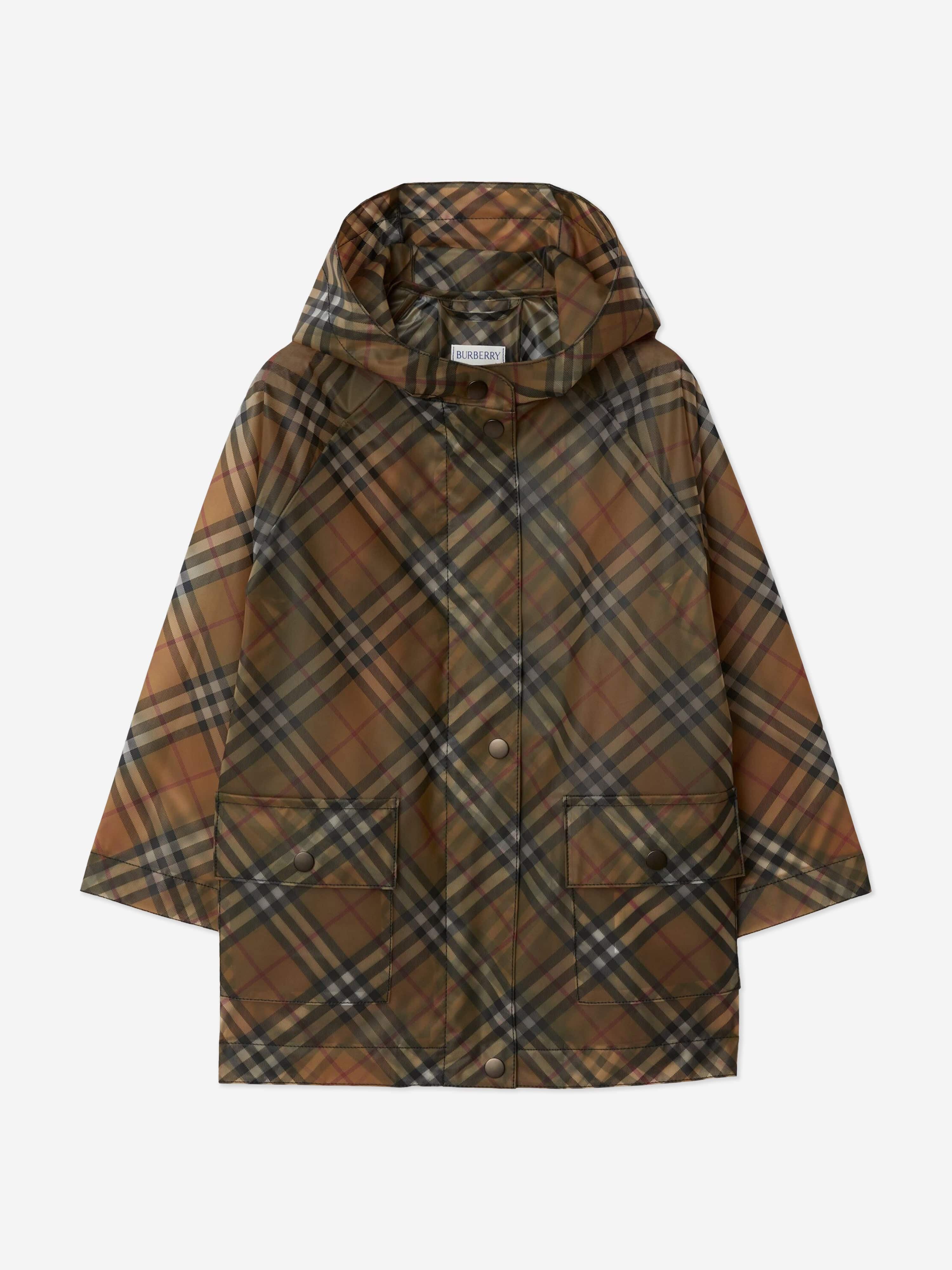 Burberry Girls Archive Check Emilia Jacket in Beige