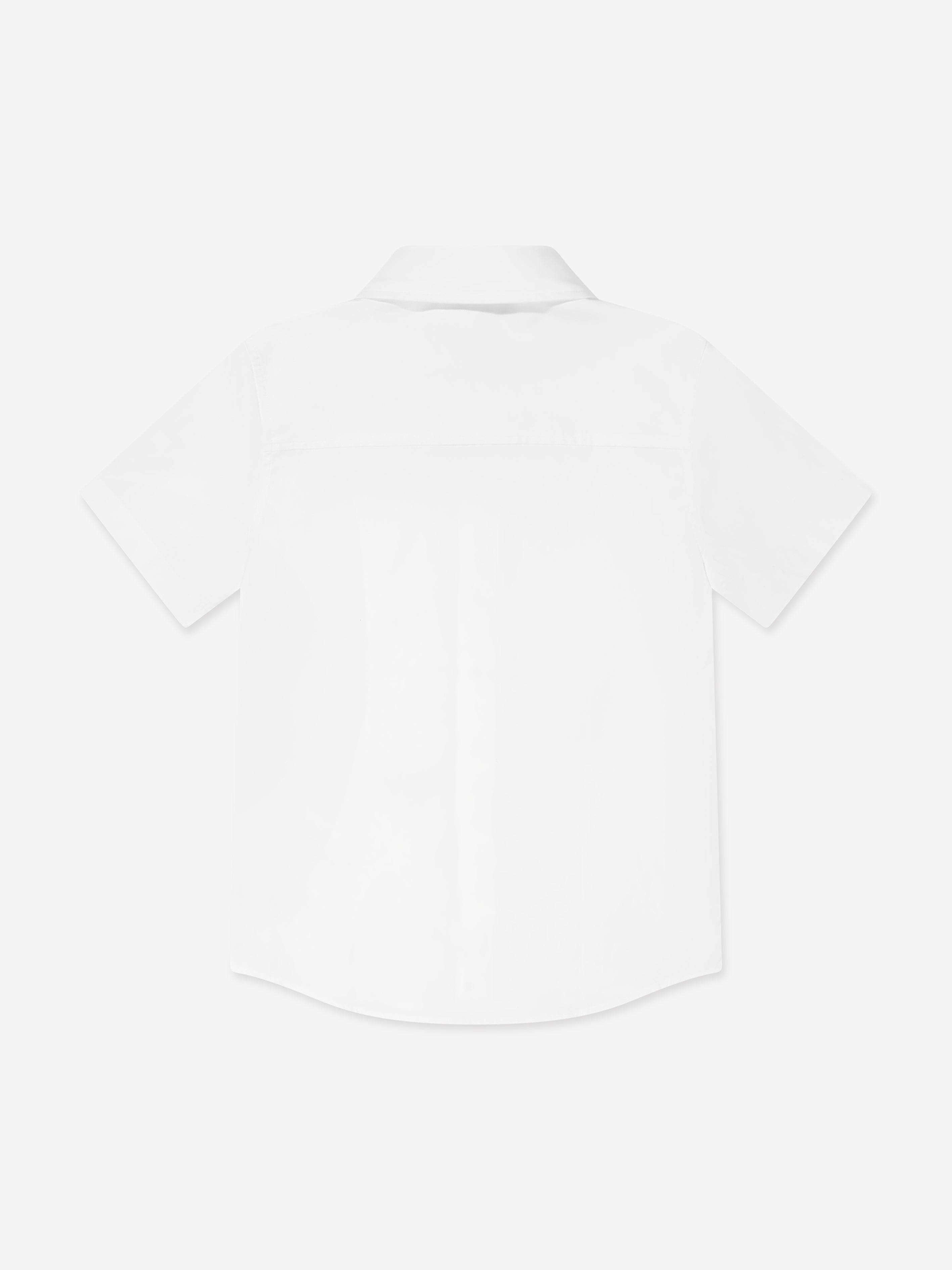 Burberry Boys Embroidered Logo Owen Shirt in White