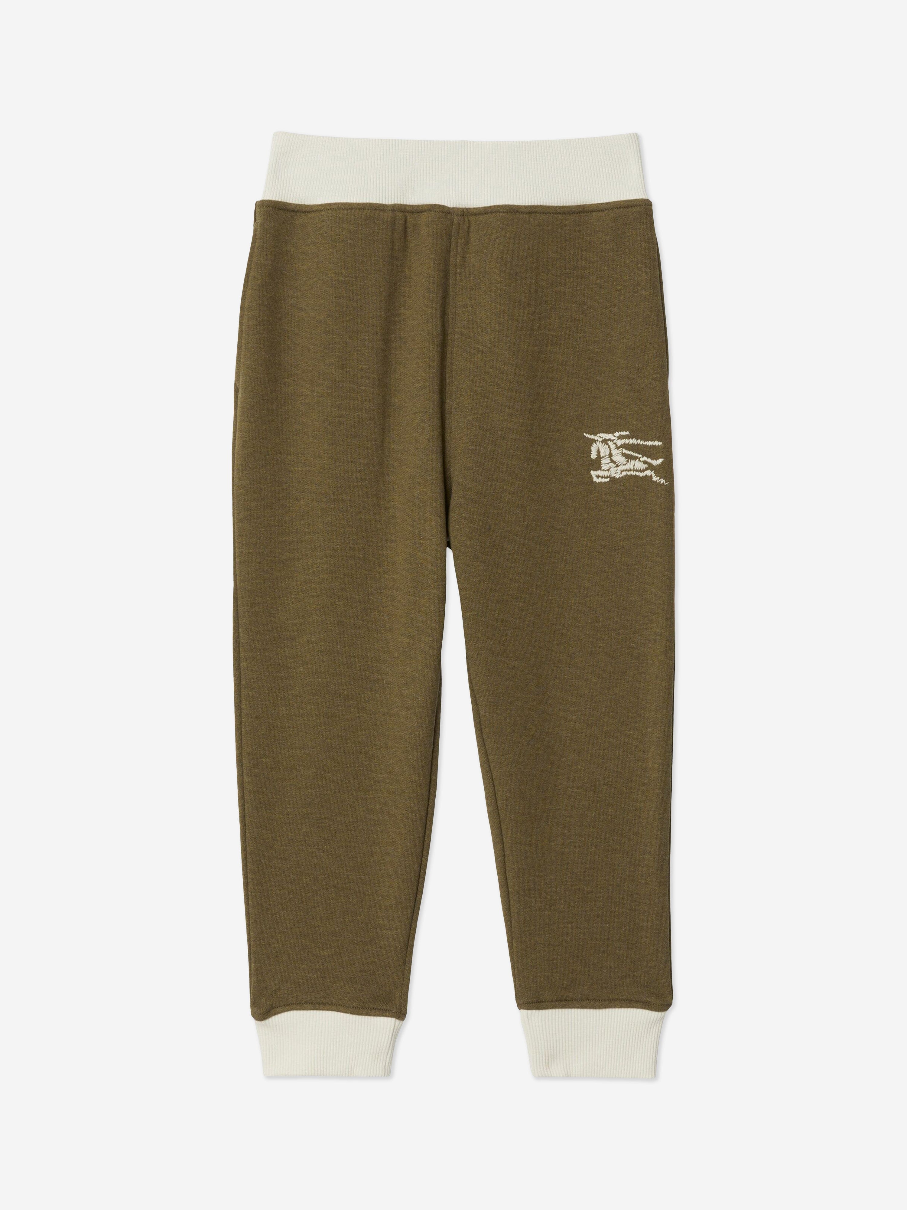 Burberry Boys EKD Logo Sidney Joggers in Green