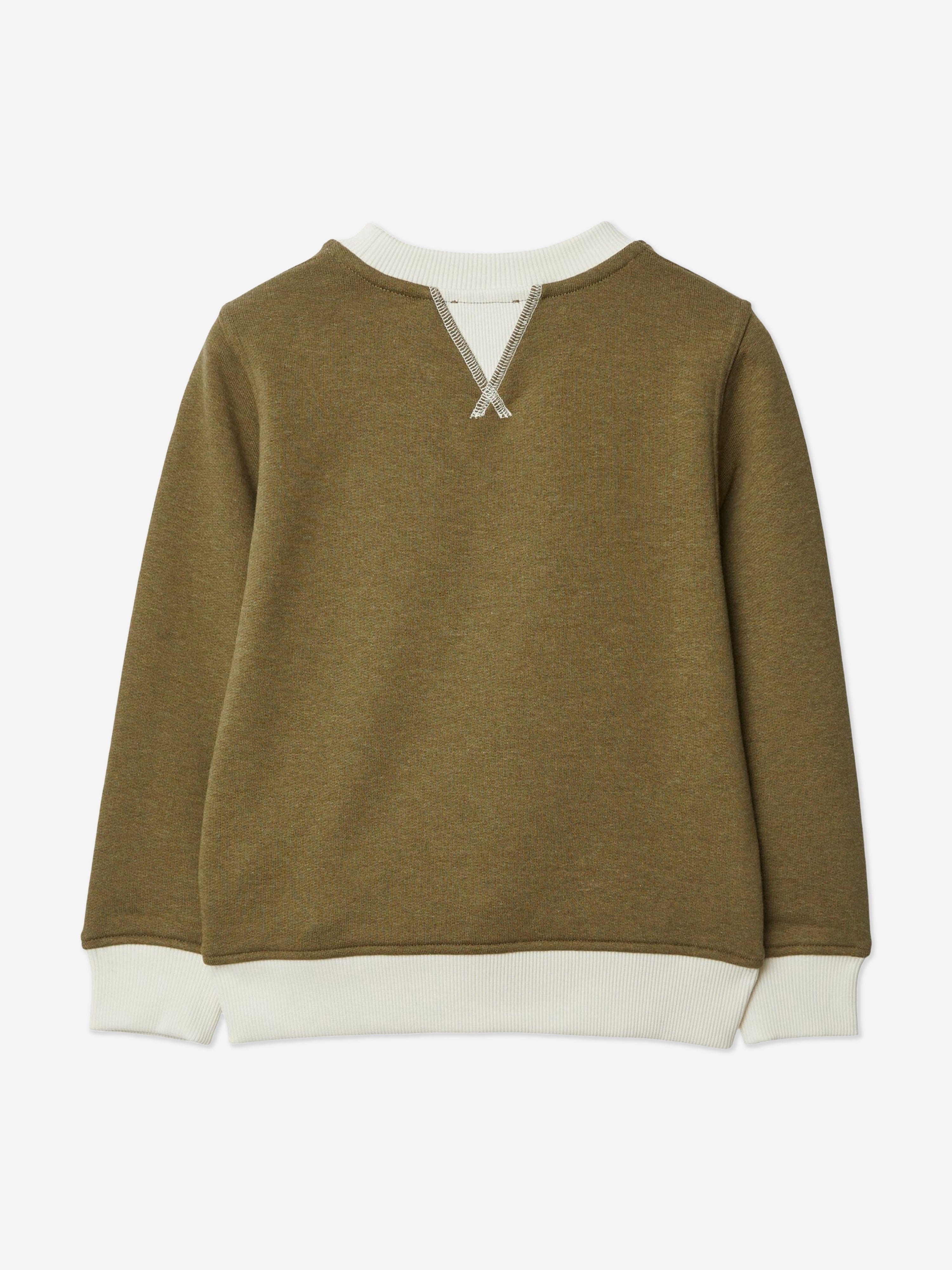 Burberry Boys EKD Box Logo Sweatshirt in Green