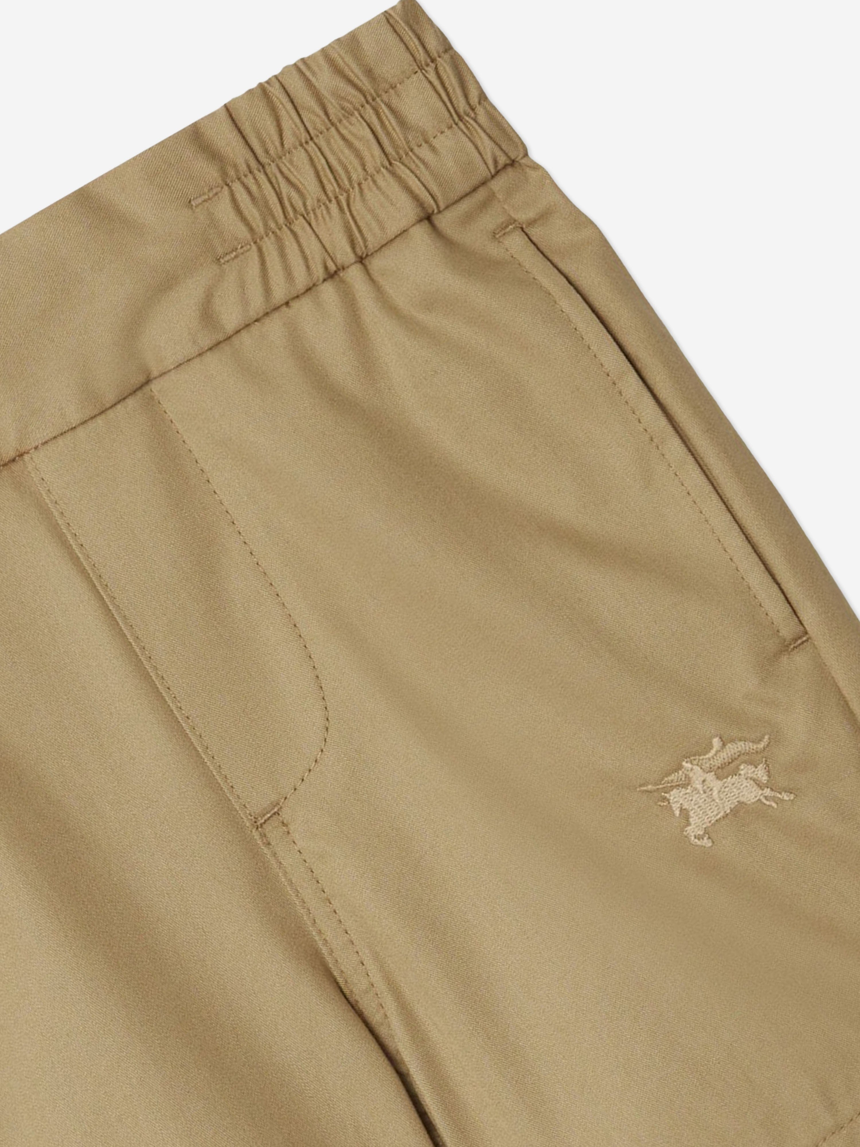 Burberry Baby Boys Mini Travard Shorts in Beige