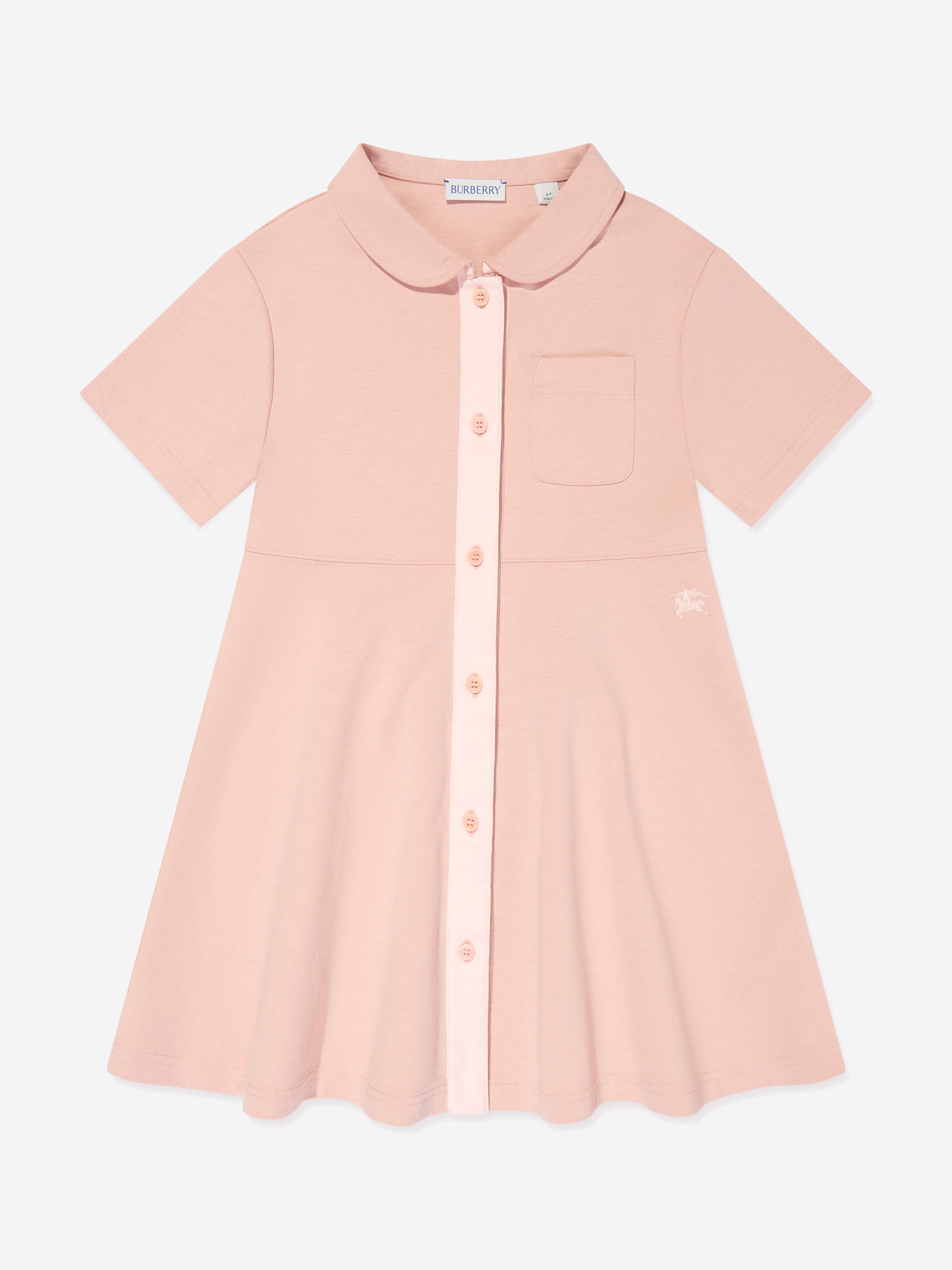 Burberry Girls Romola Shirt Dress in Pink